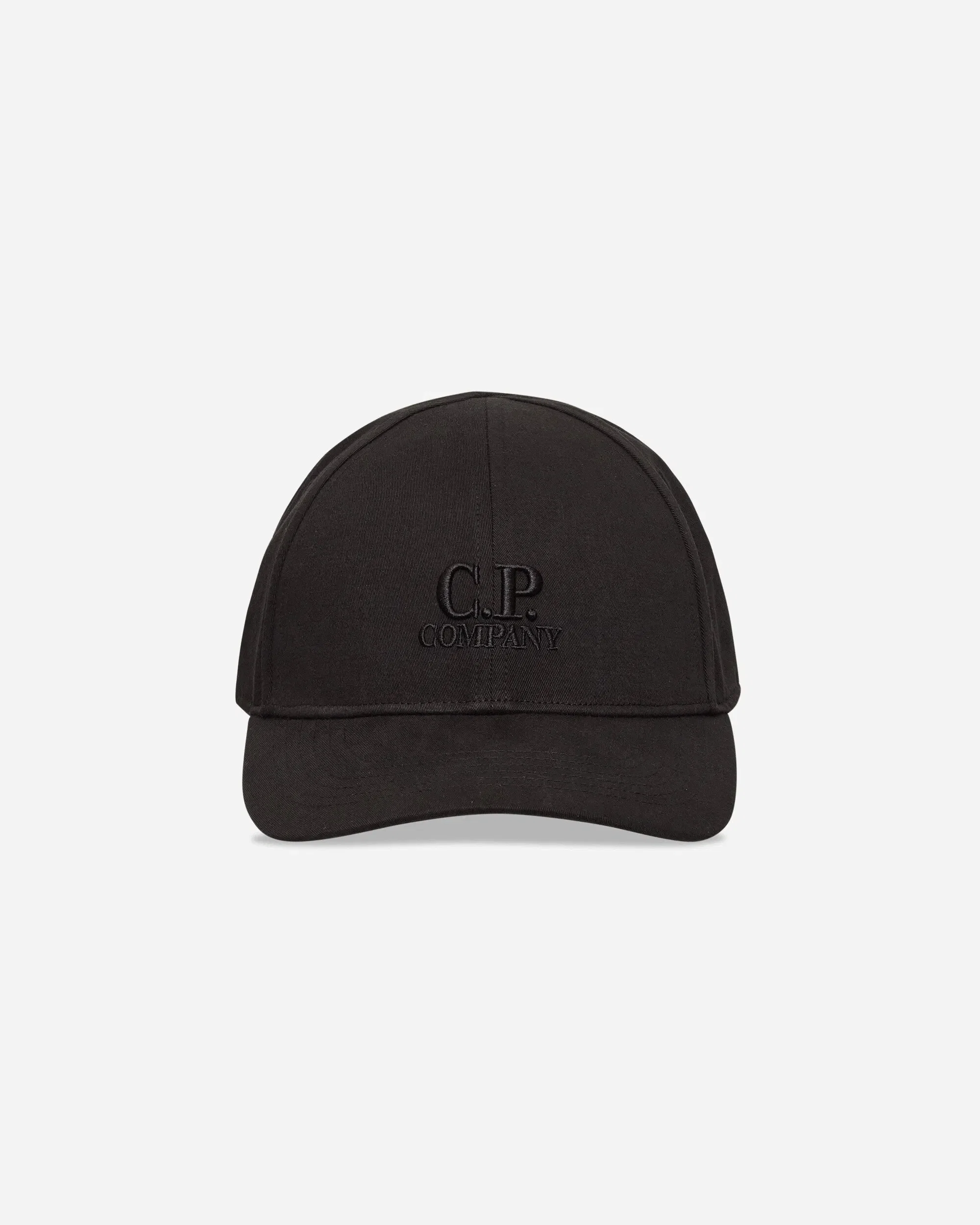 C.P. Company Gabardine Logo Cap Black