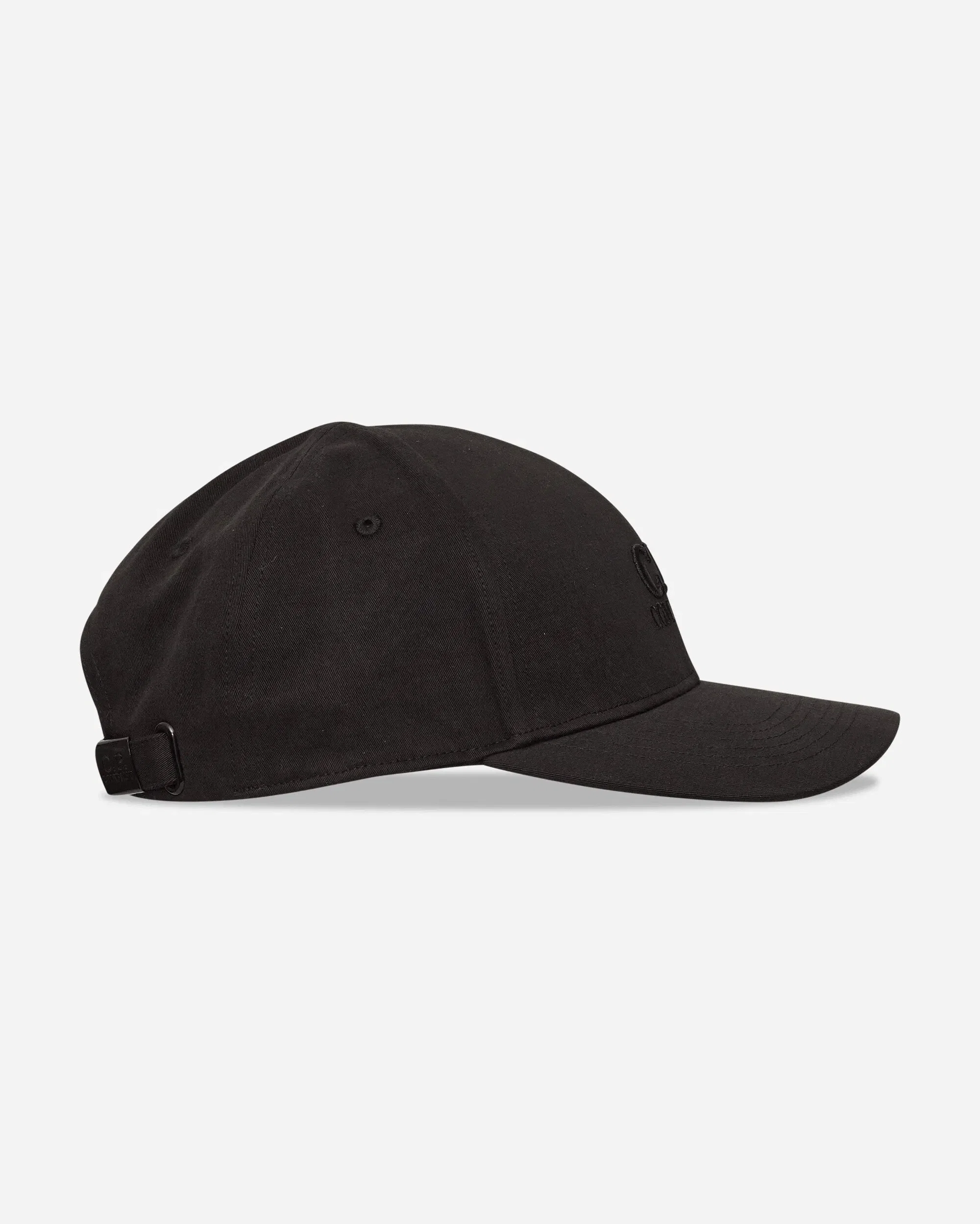 C.P. Company Gabardine Logo Cap Black