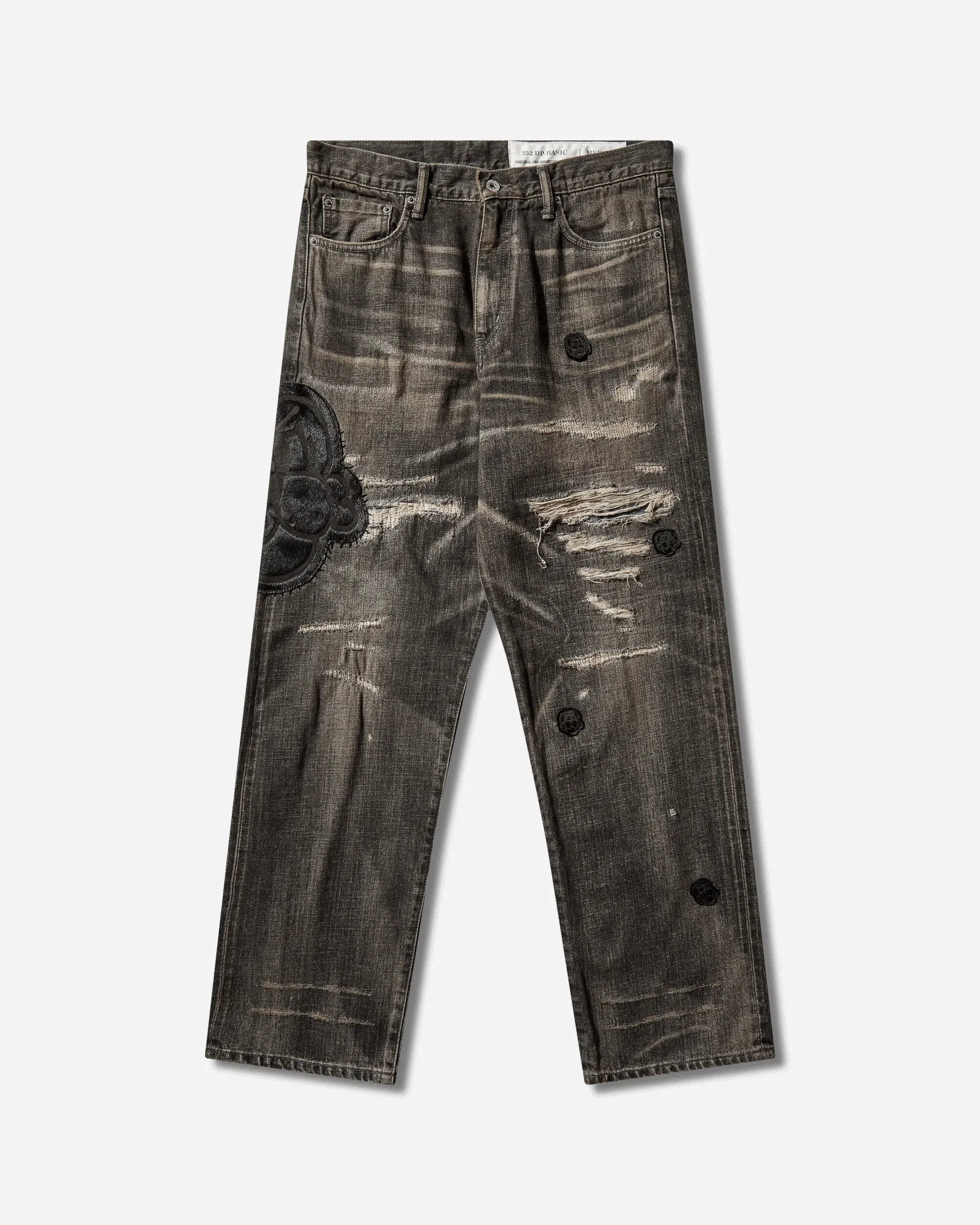 Neighborhood Men's CHITO Savage Denim DP Basic Pants Black