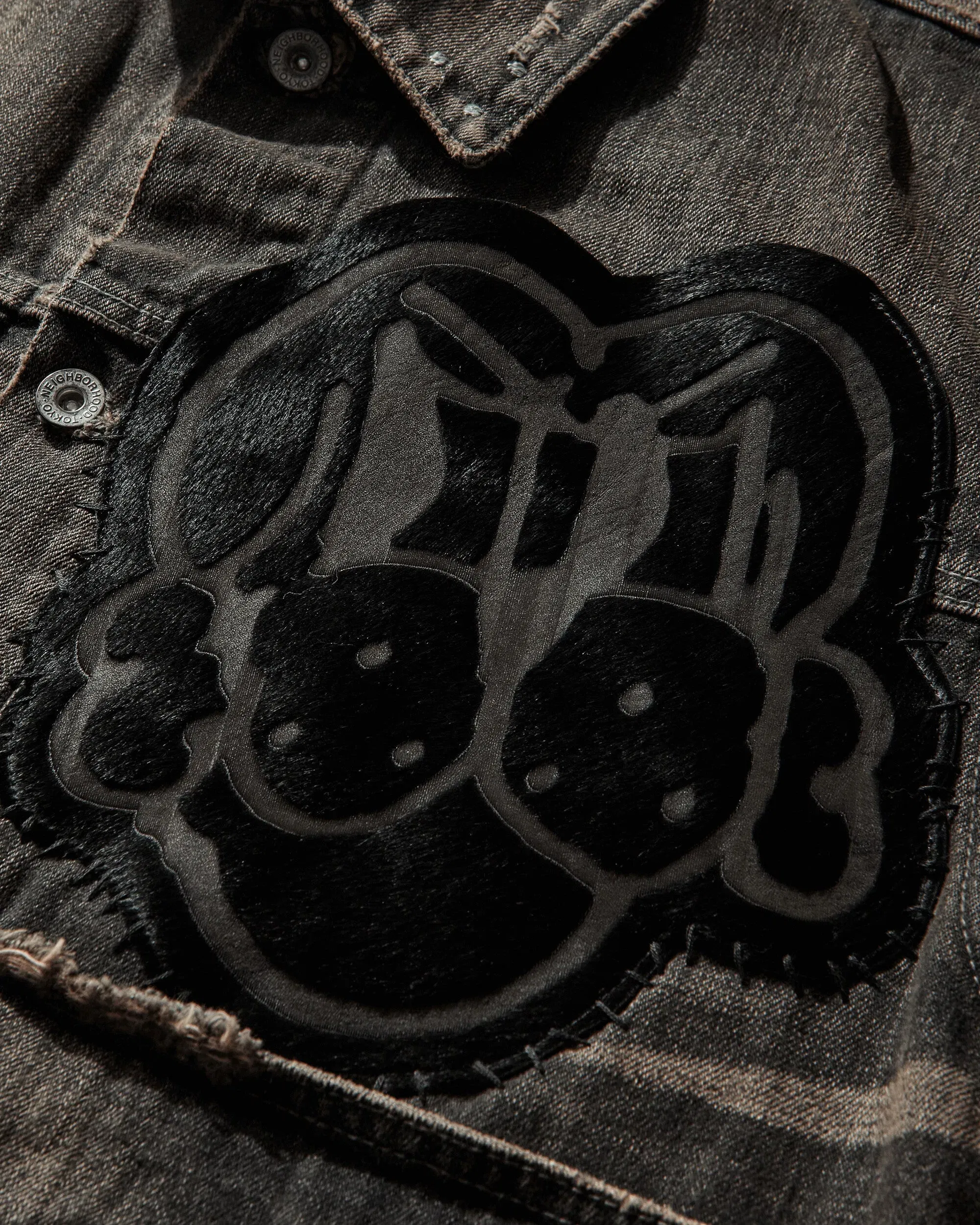 Neighborhood Men's CHITO Savage Denim Type-1 Jacket MOD Black