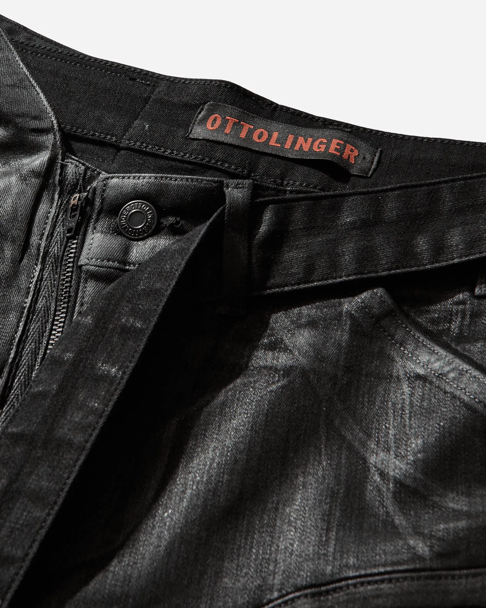 Ottolinger Women's Glazed Mulitline Jeans Black