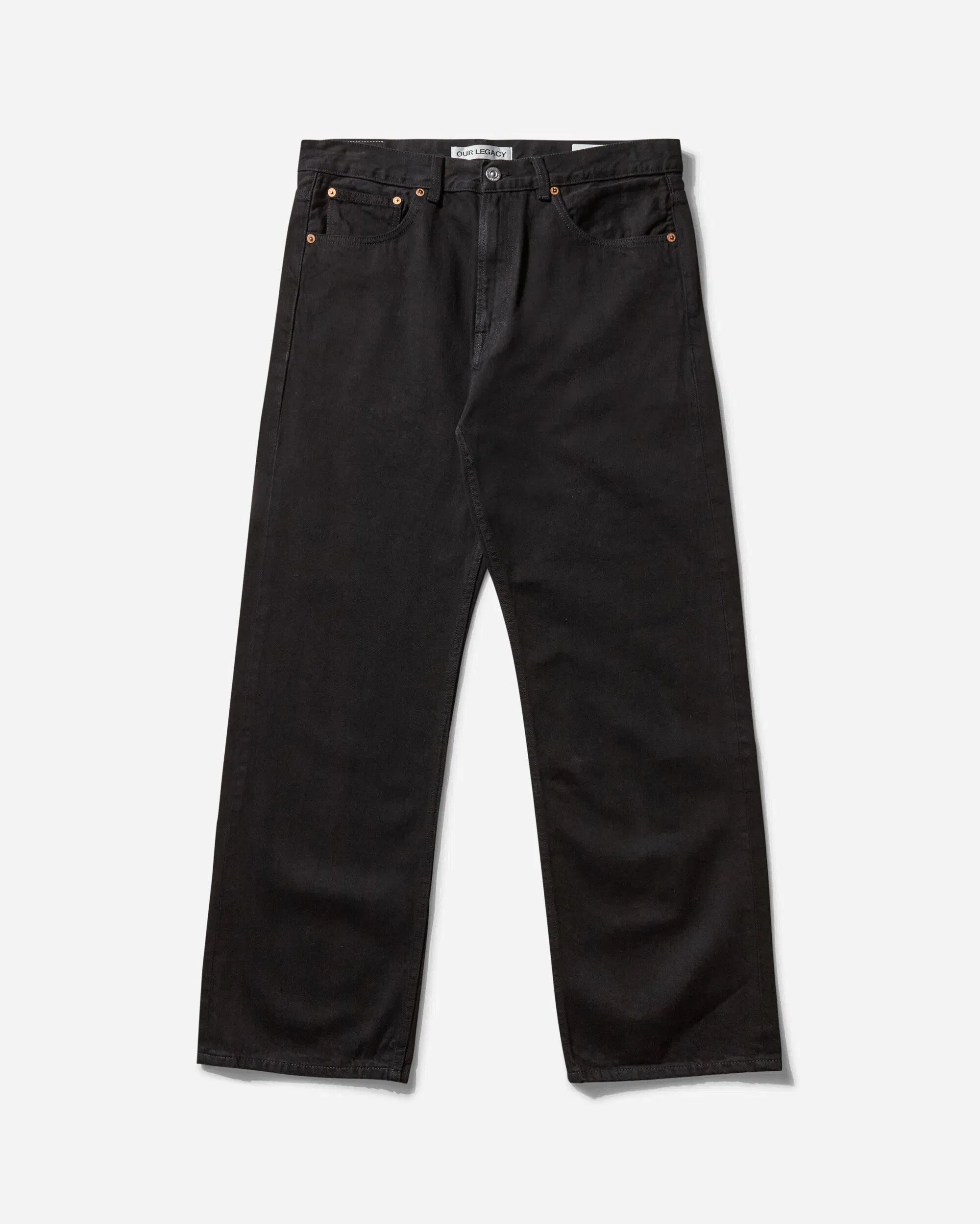 OUR LEGACY Men's Third Cut Jeans Black Selvedge