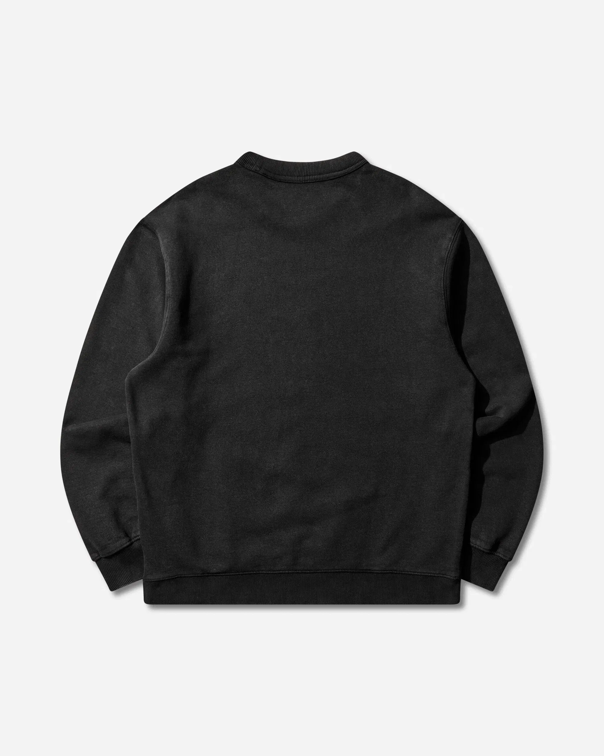 Carhartt WIP Men's Faded Pond Corps Sweatshirt Black (Heavy Stone Wash)