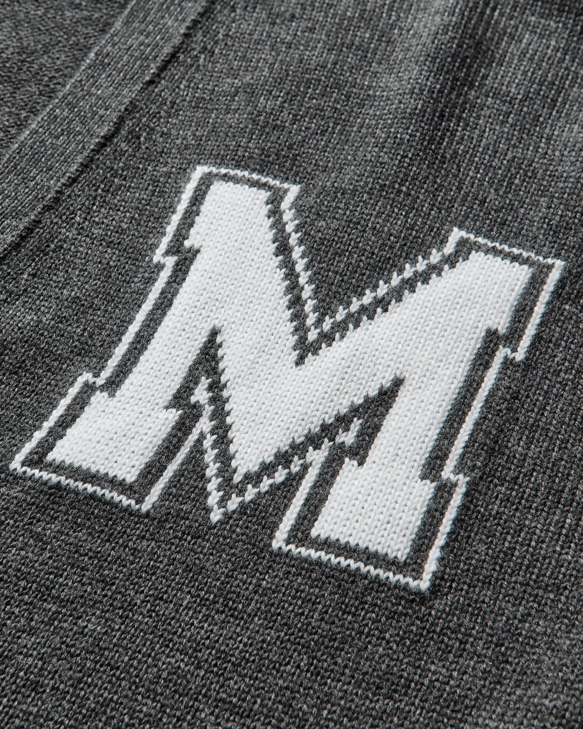 MM6 Maison Margiela Men's Two-in-One Knit Cardigan Dark Grey Melange