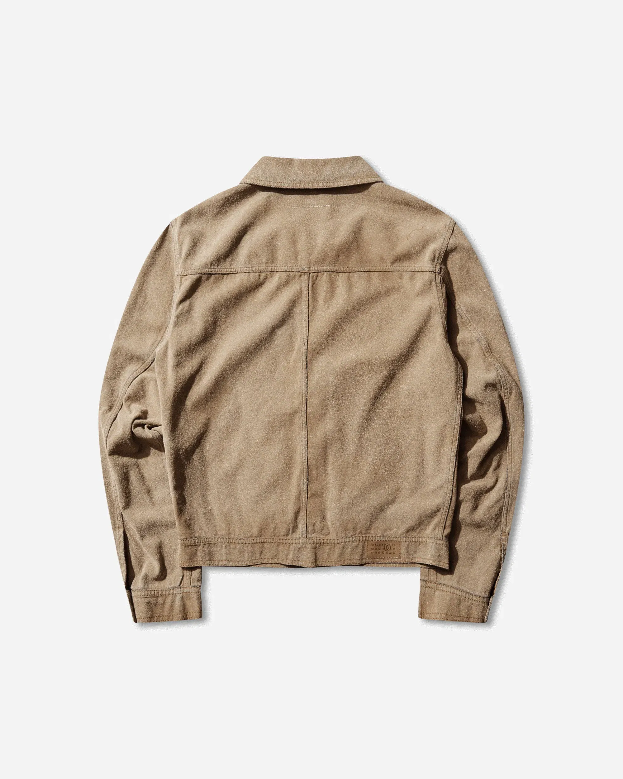 MM6 Maison Margiela Men's Denim Trucker Jacket Sand