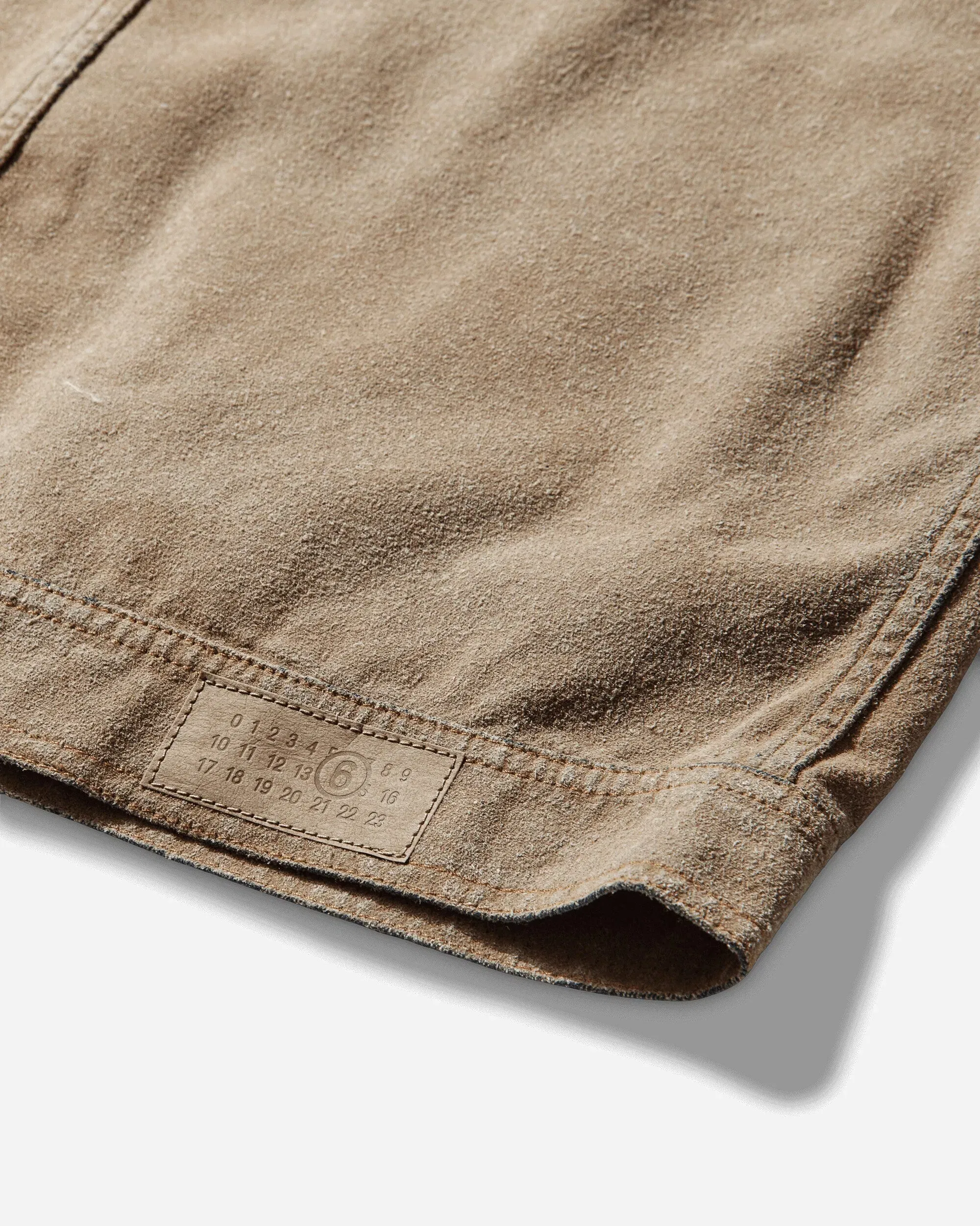MM6 Maison Margiela Men's Denim Trucker Jacket Sand