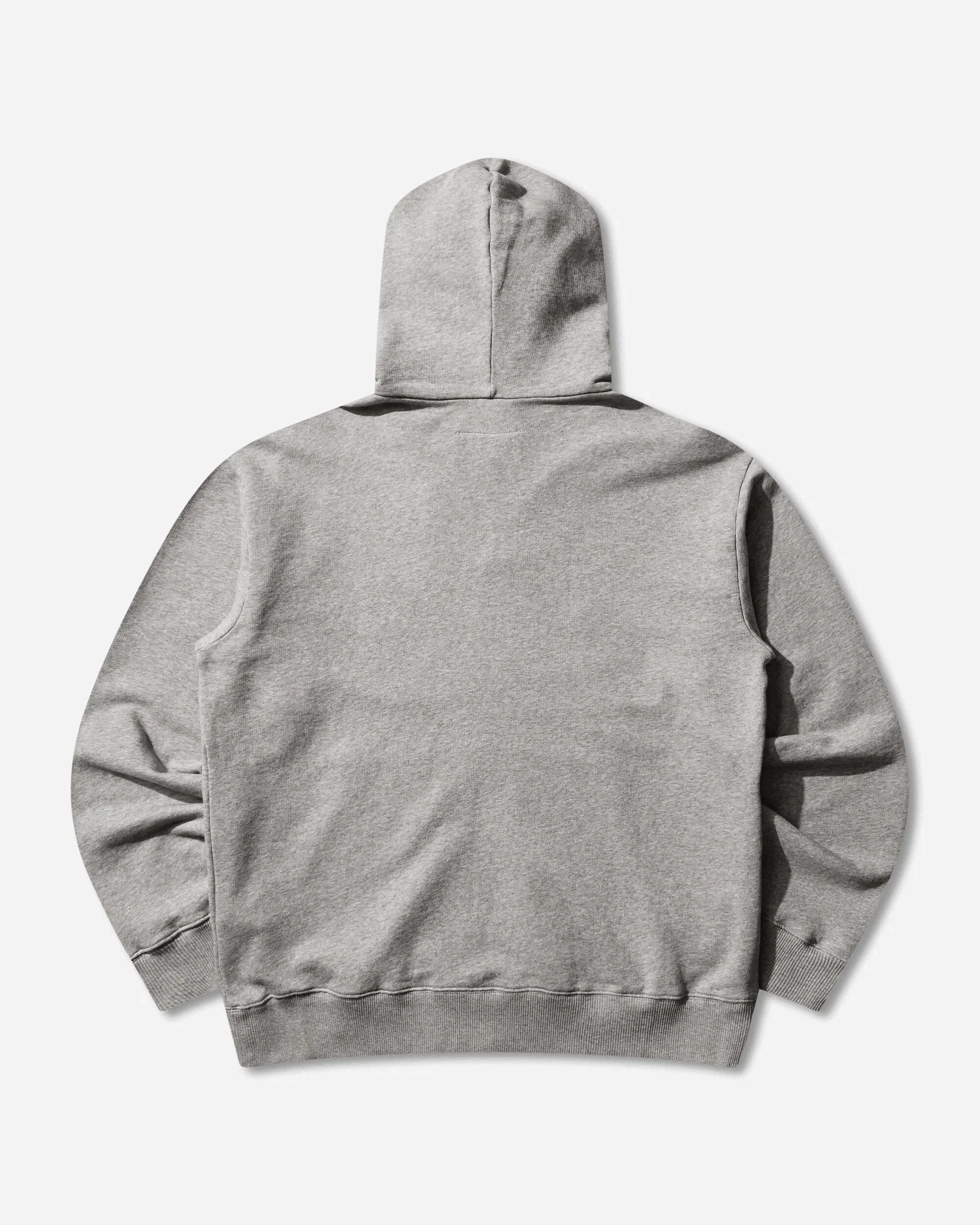 MM6 Maison Margiela Men's Label Patch Zip Hoodie Light Grey Melange