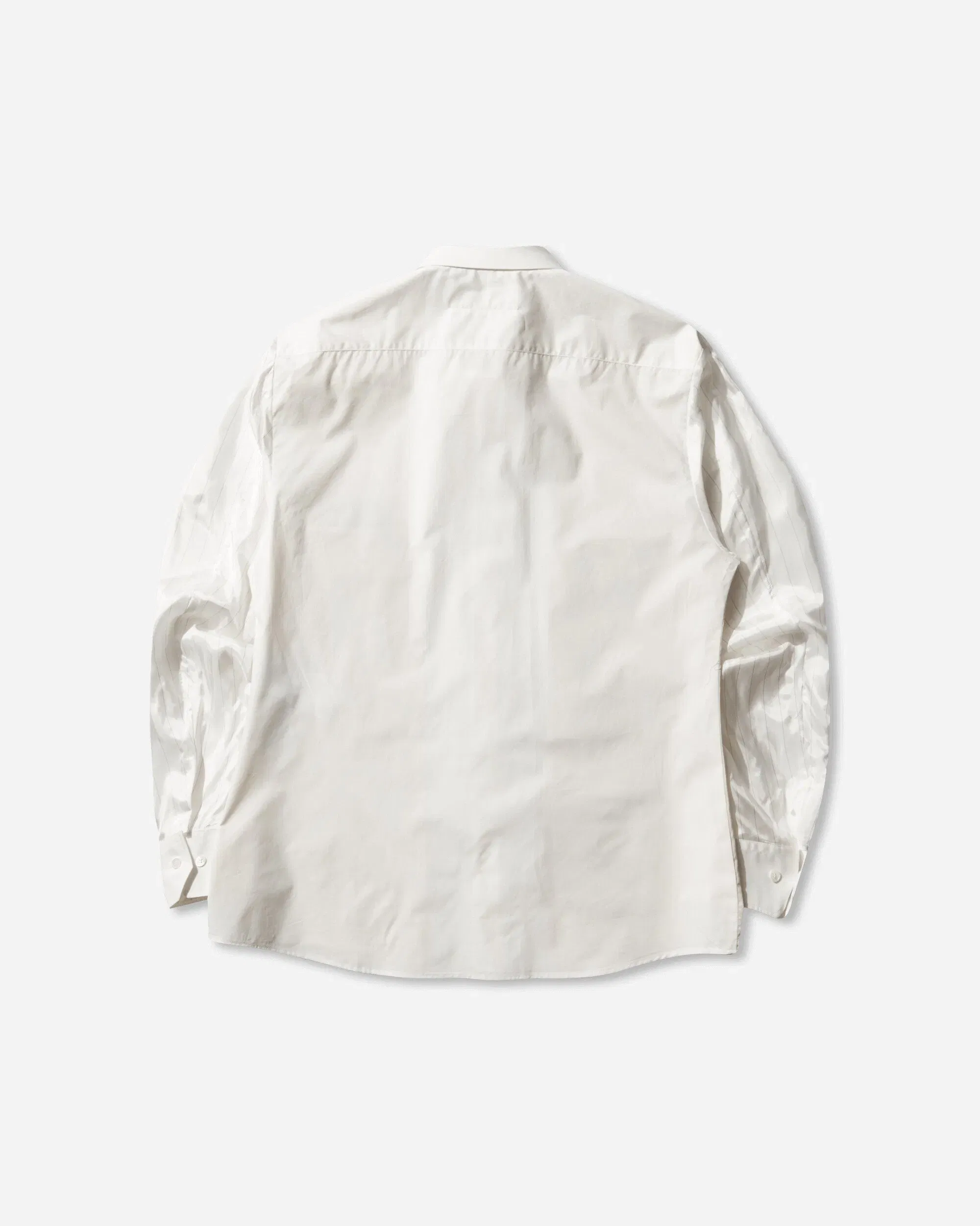 MM6 Maison Margiela Men's Label Patch Poplin Shirt White