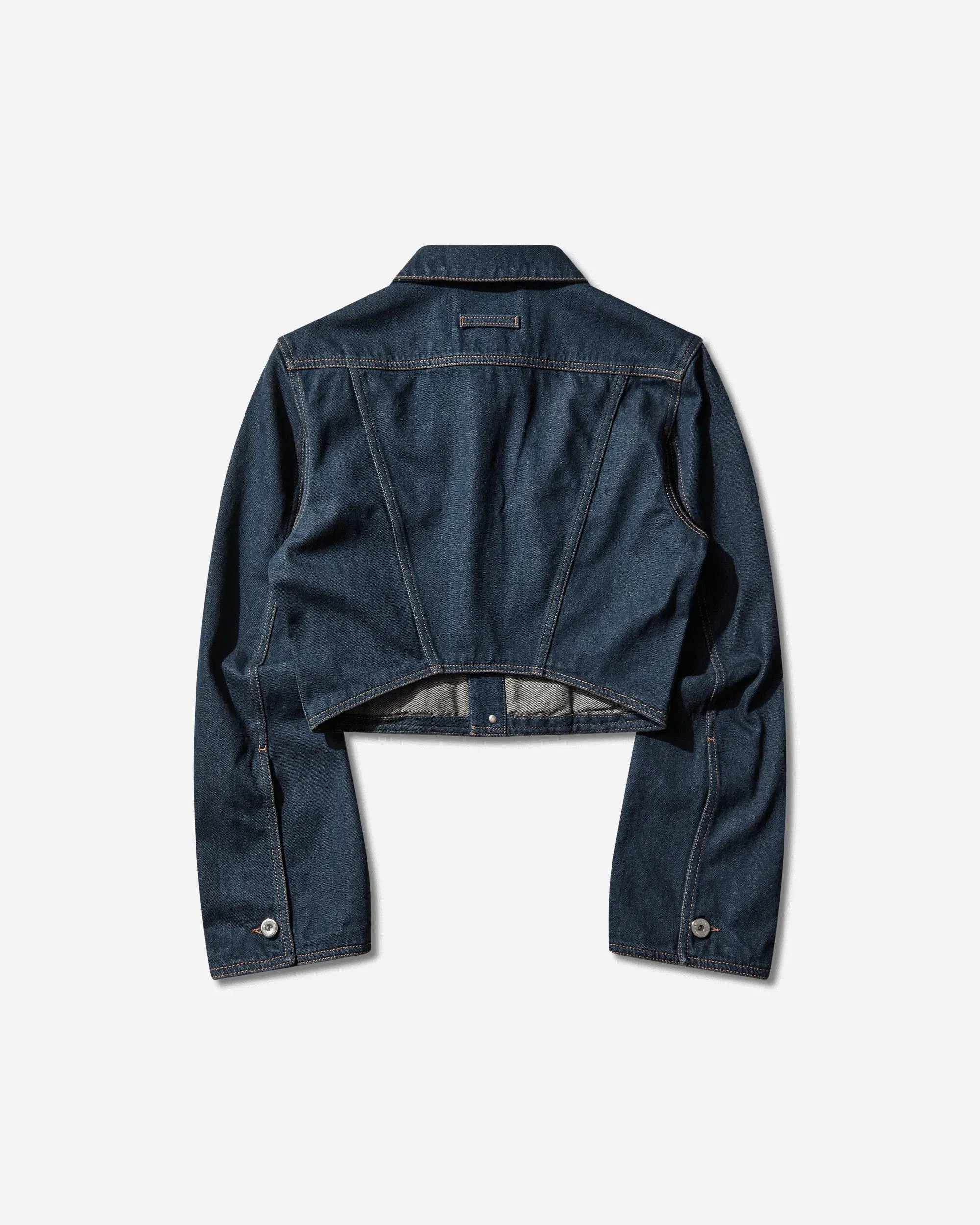 Jean Paul Gaultier Women's Trompe L'œil Denim Jacket Indigo