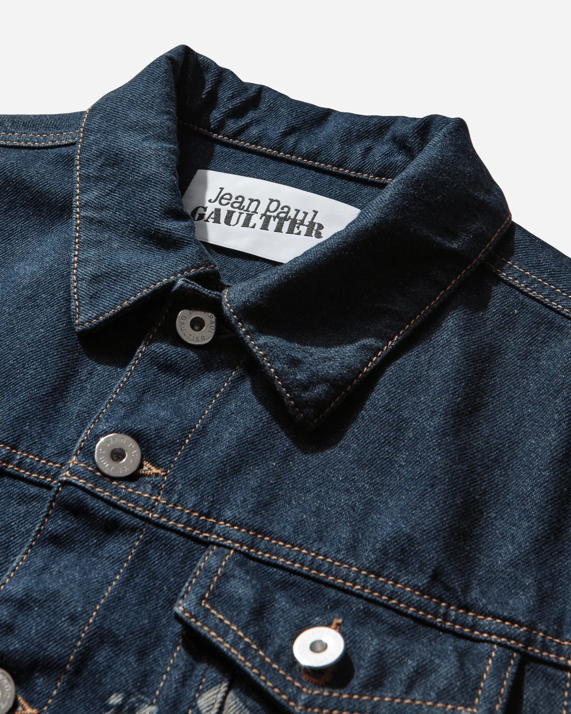Jean Paul Gaultier Women's Trompe L'œil Denim Jacket Indigo