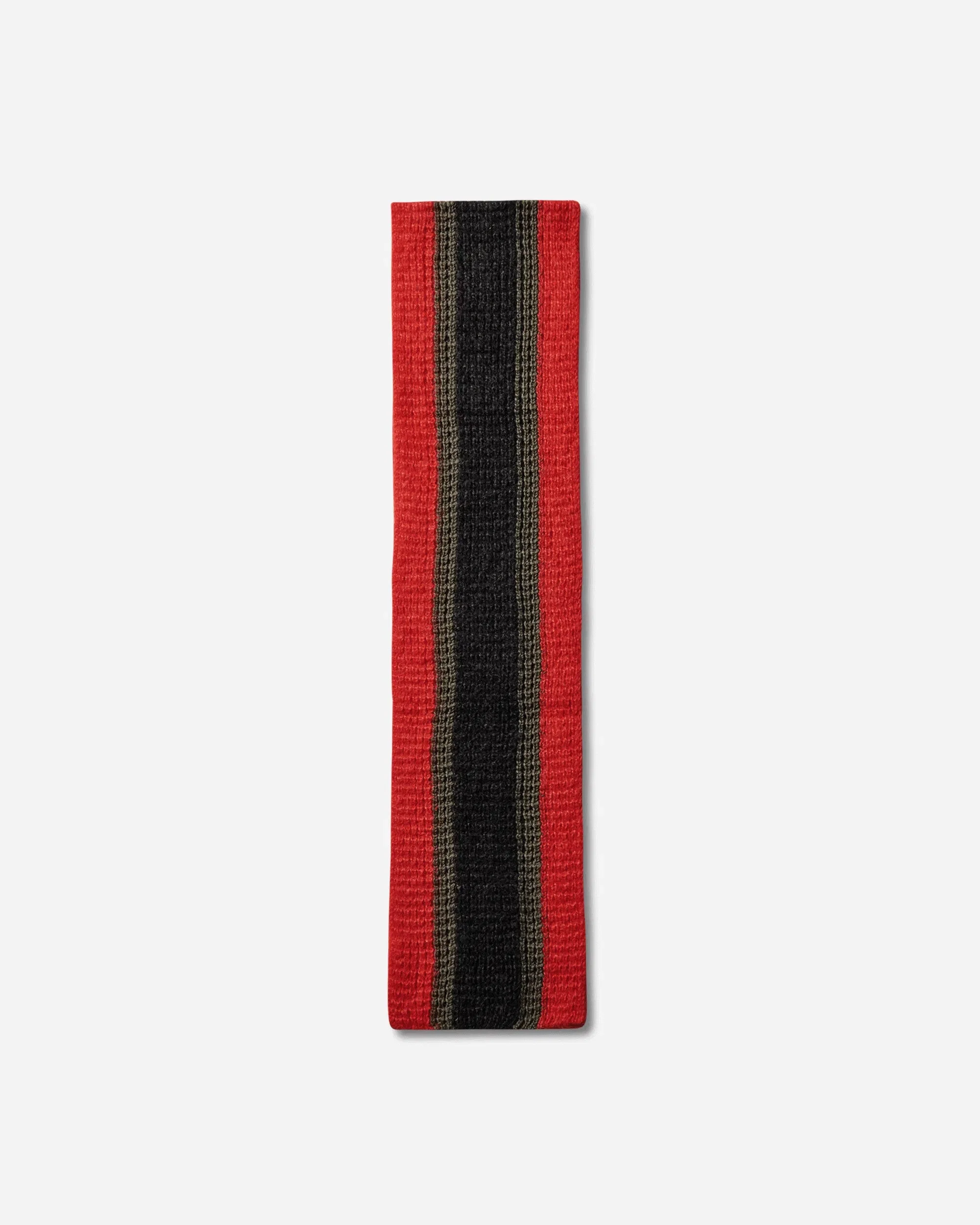 OAMC Chunky Knitted Scarf Red / Black / Green
