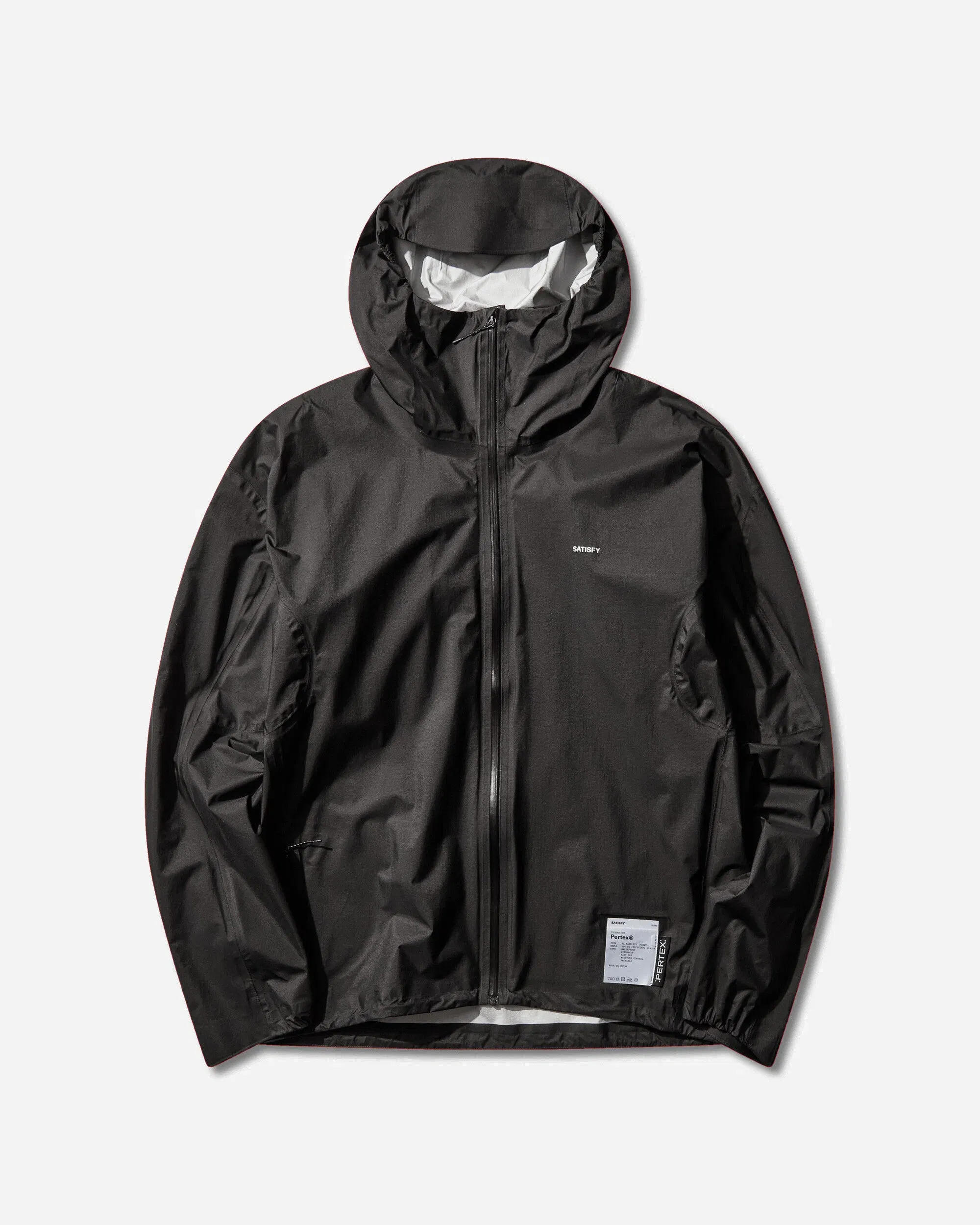 Satisfy Men's Pertex 3L Fly Rain Jacket Black