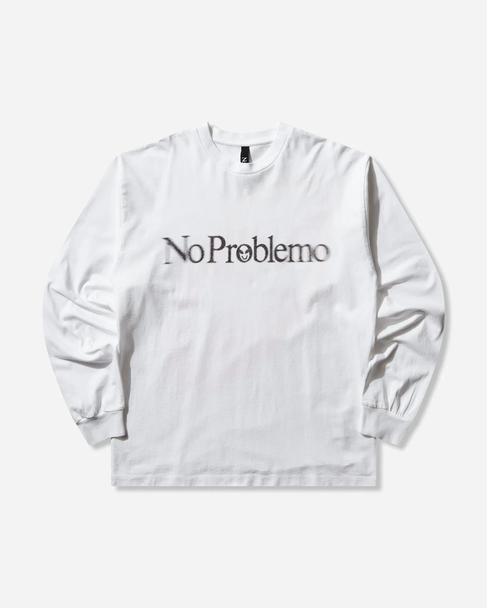 NO PROBLEMO Smile Away Longsleeve T-Shirt White
