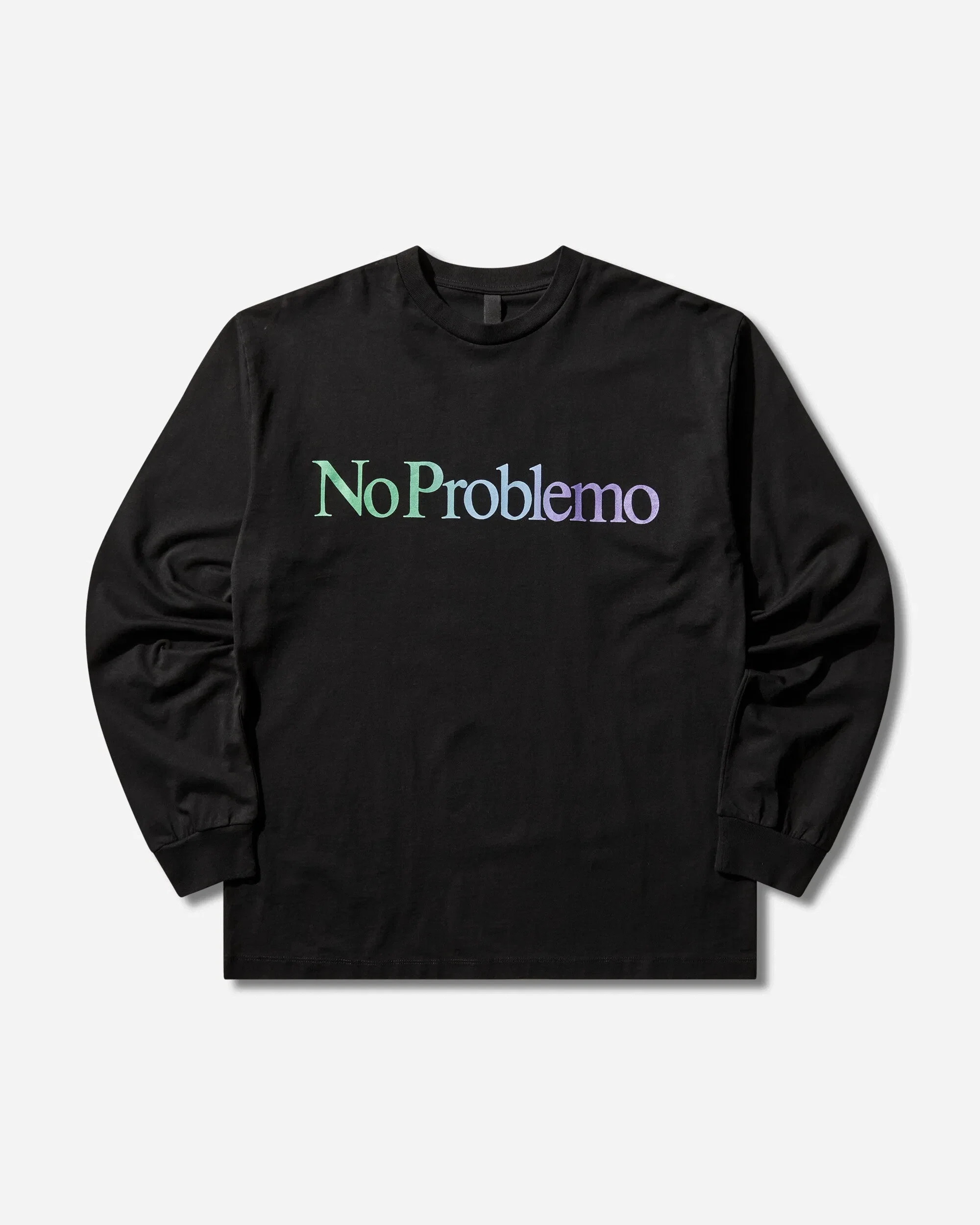 NO PROBLEMO Logo Longsleeve T-Shirt Black