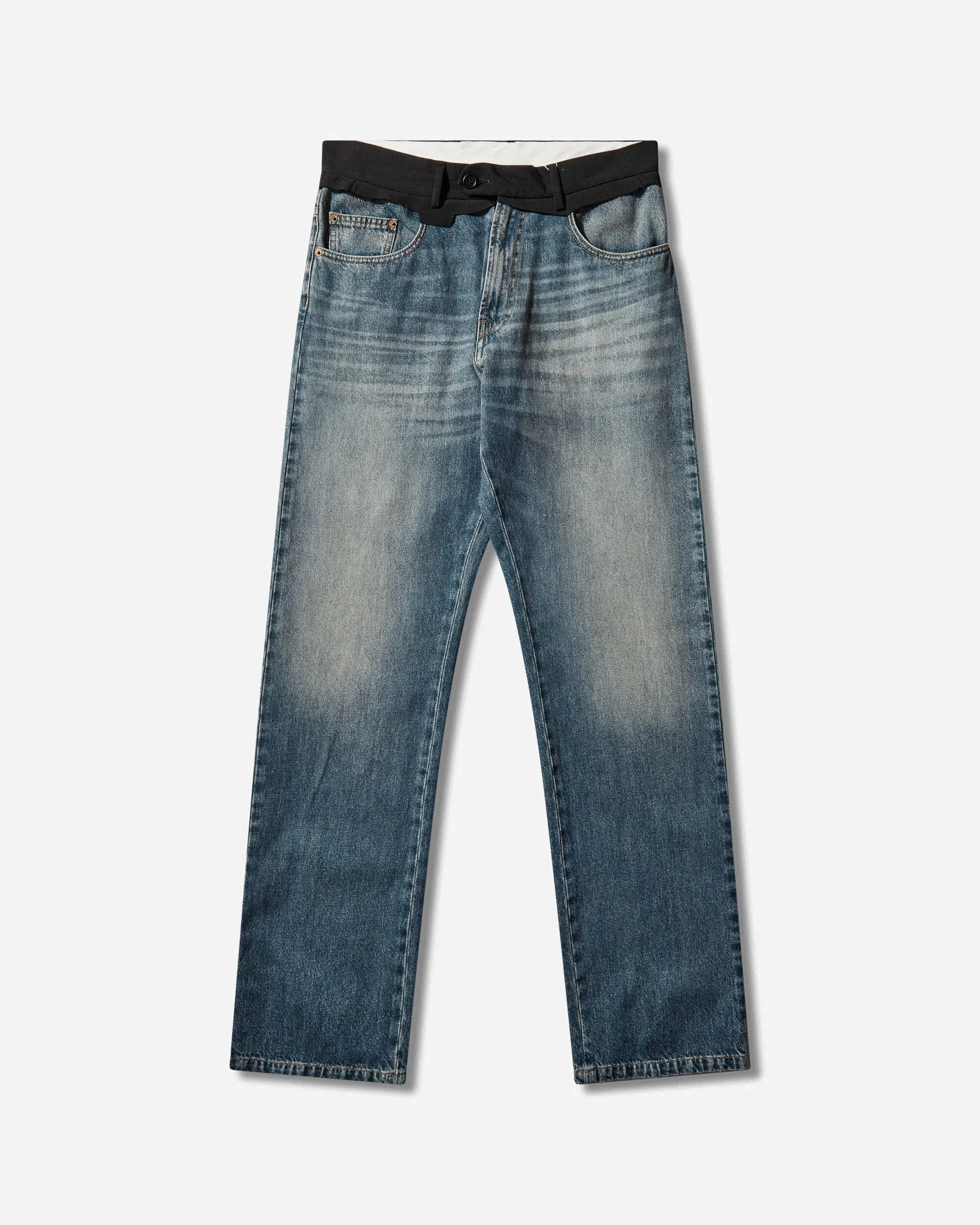 MM6 Maison Margiela Men's Replaced Waist Jeans Blue