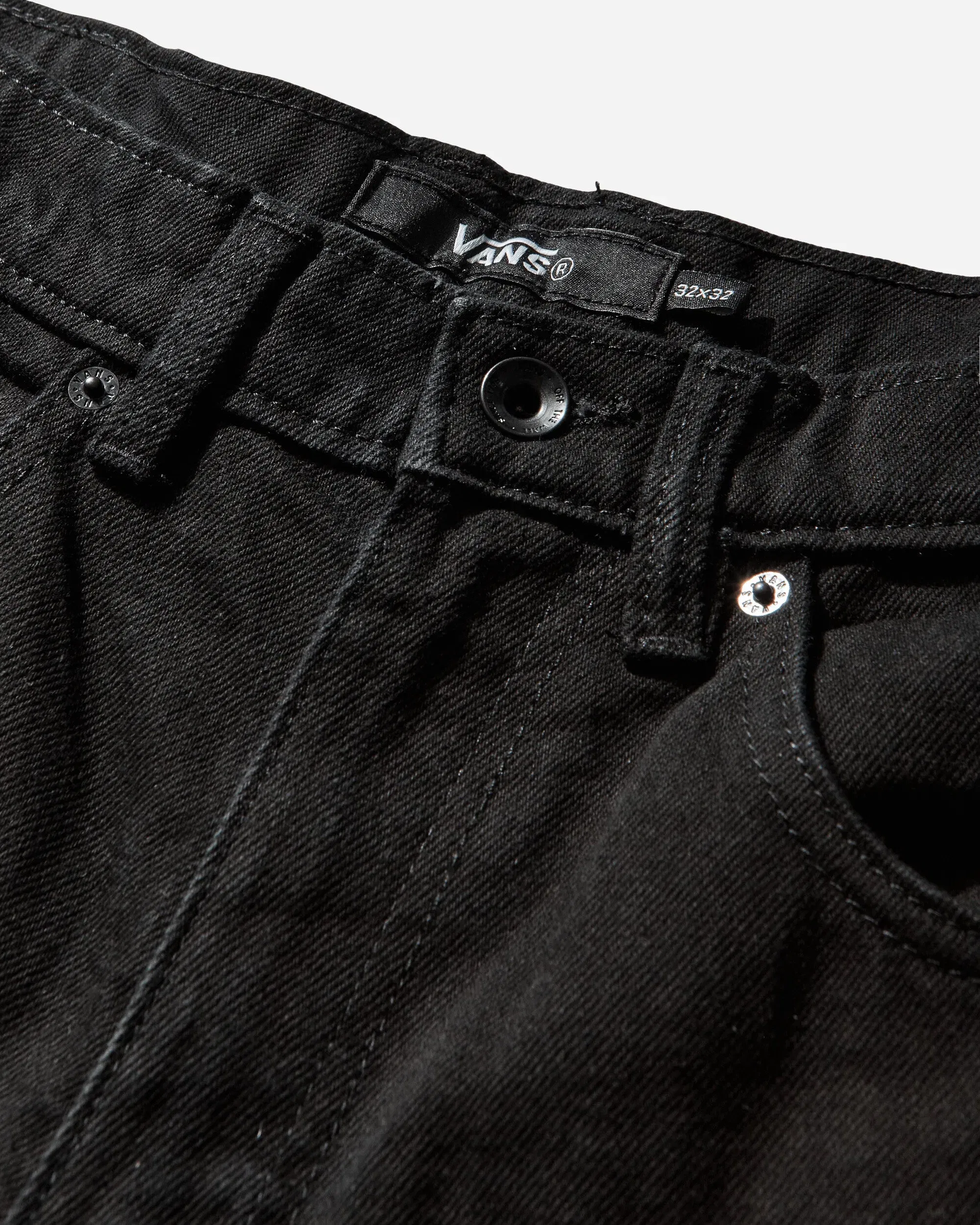 Vans Men's Check-5 Baggy Denim Pants Black