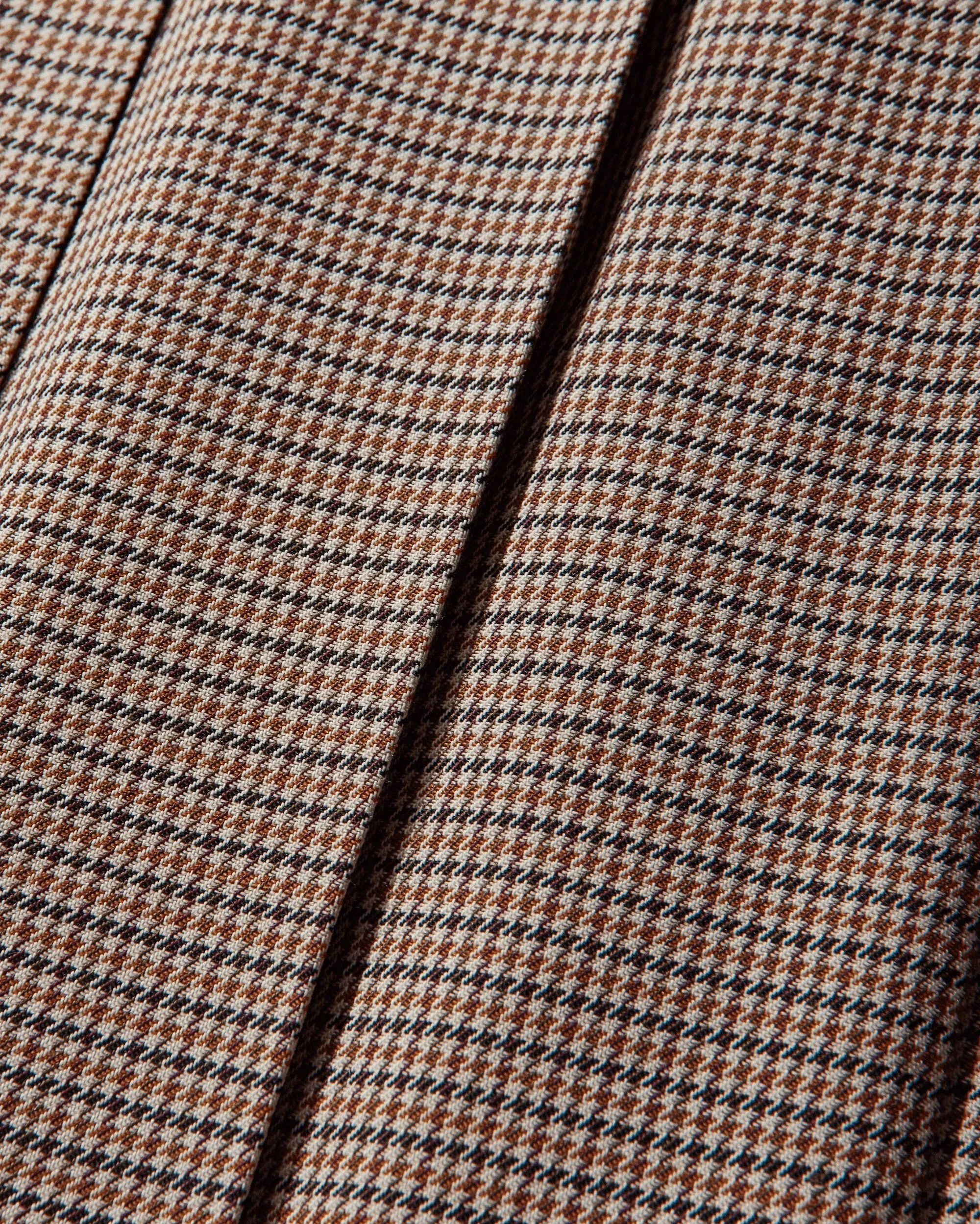 Undercover Women's Wool Pleated Skirt Brown Check
