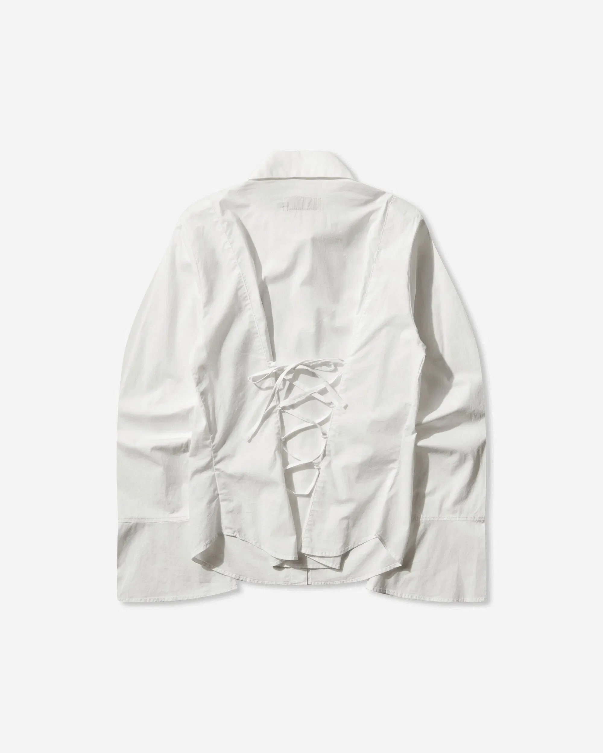 Hysteric Glamour Women's Hysteric Spider Lace-Up Frill Cuff Blouse White