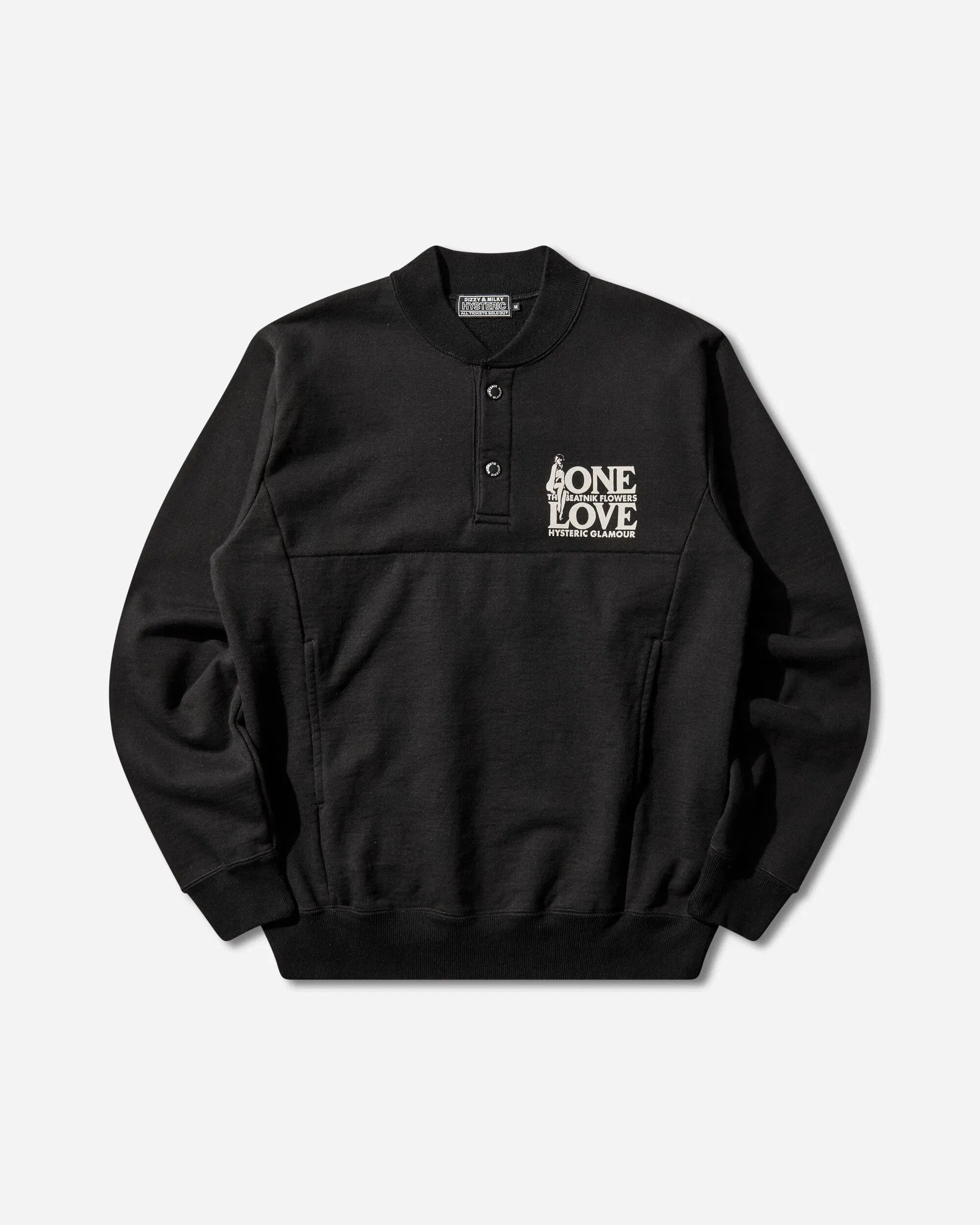 Hysteric Glamour Men's One Love Sweatshirt Black