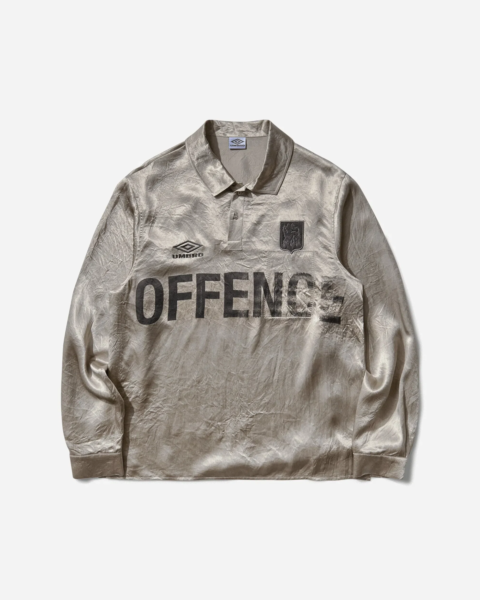 UMBRO Satin Enfield Shirt Silver Pearl