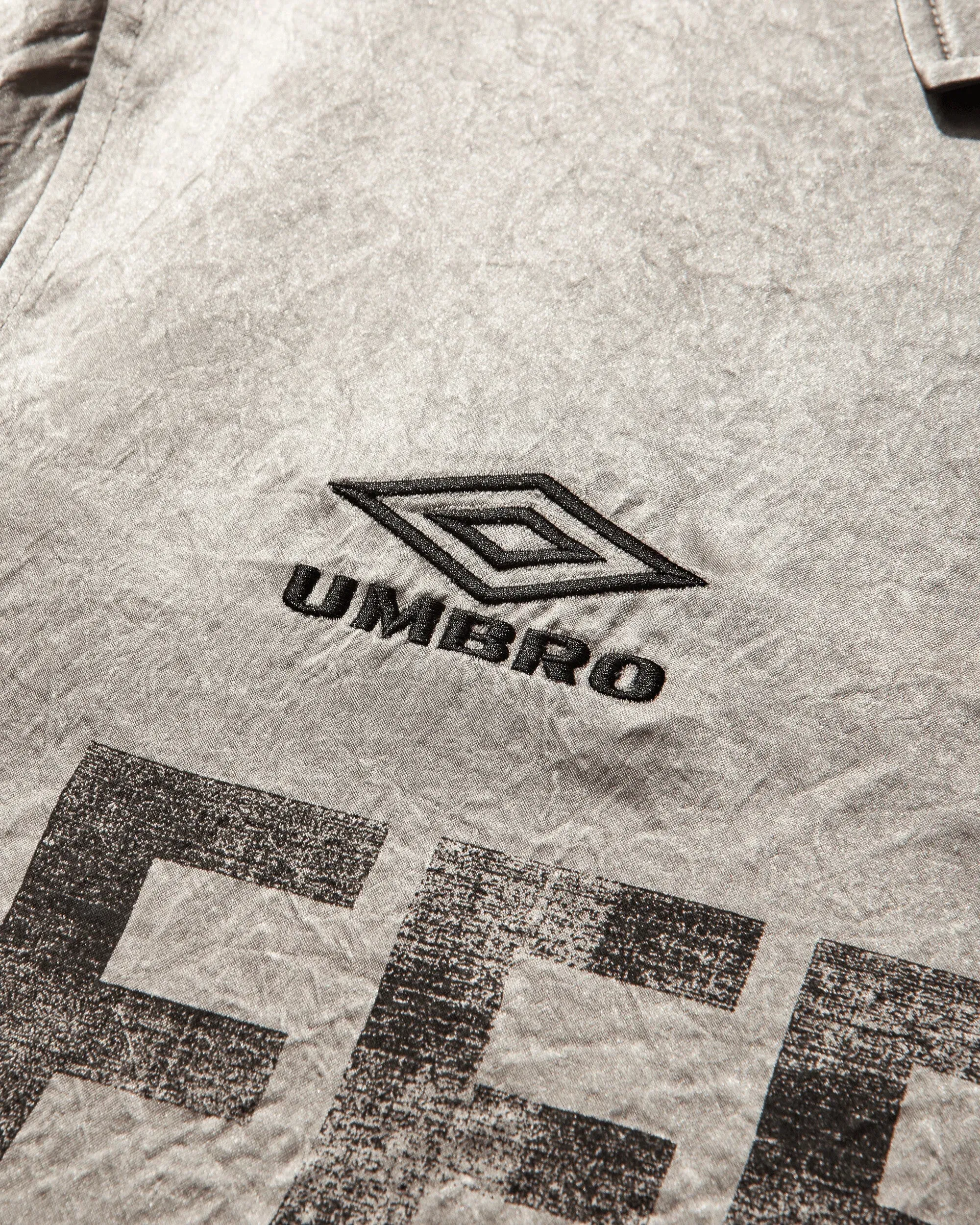 UMBRO Satin Enfield Shirt Silver Pearl