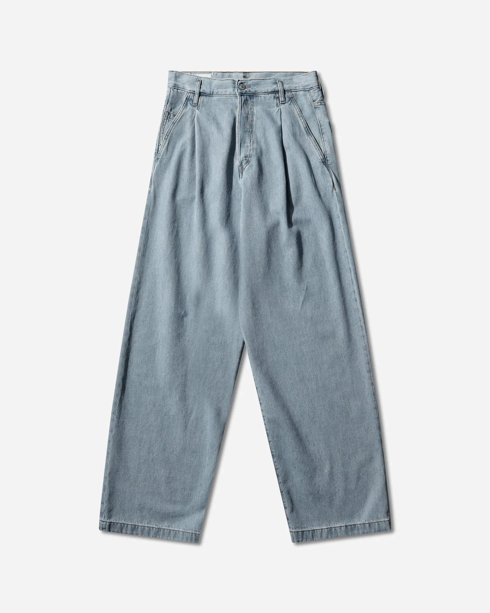 DRIES VAN NOTEN Men's Pleated Jeans Light Blue
