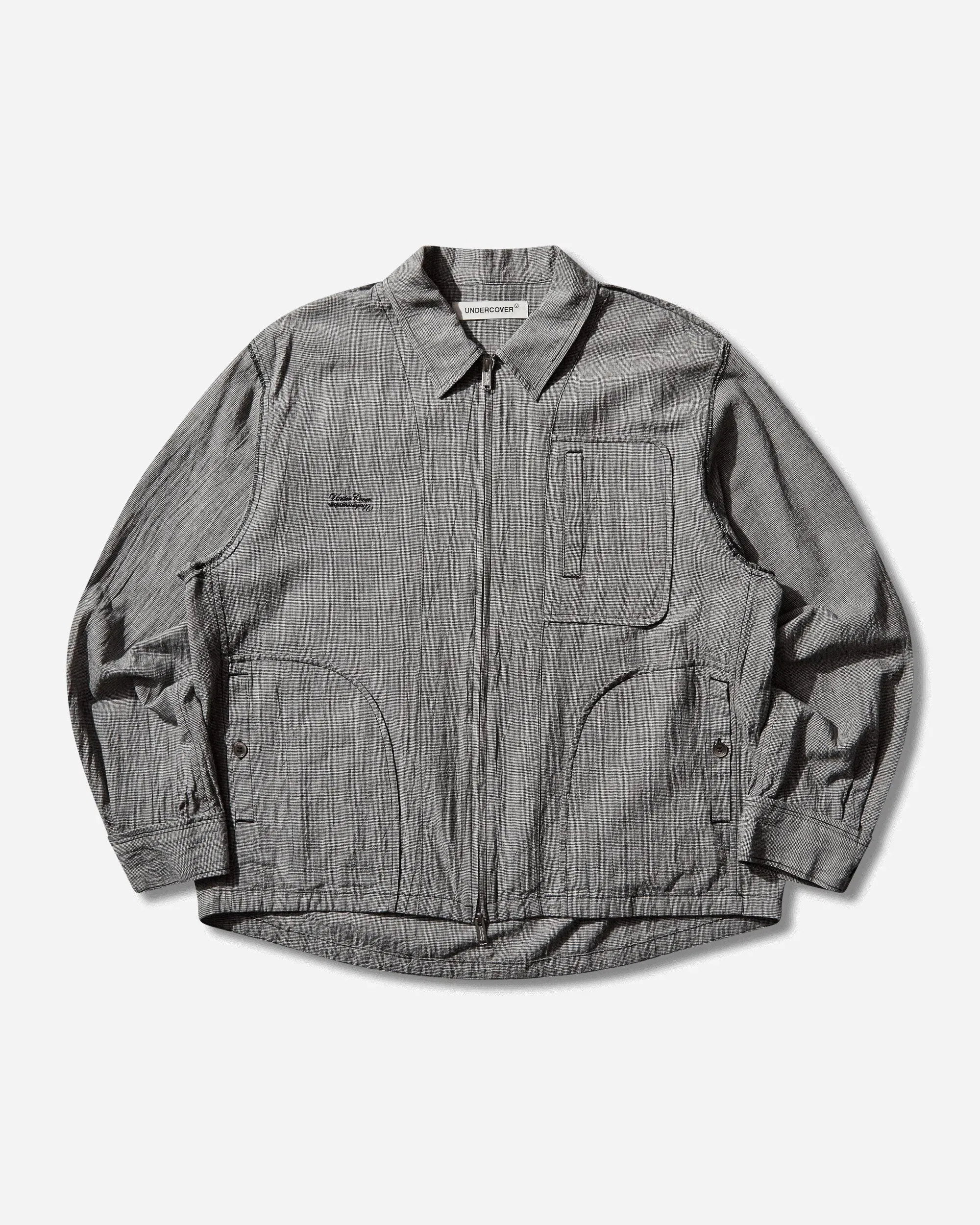 Undercover Men's Linen-Ramie Blend Cotton Jacket White / Black