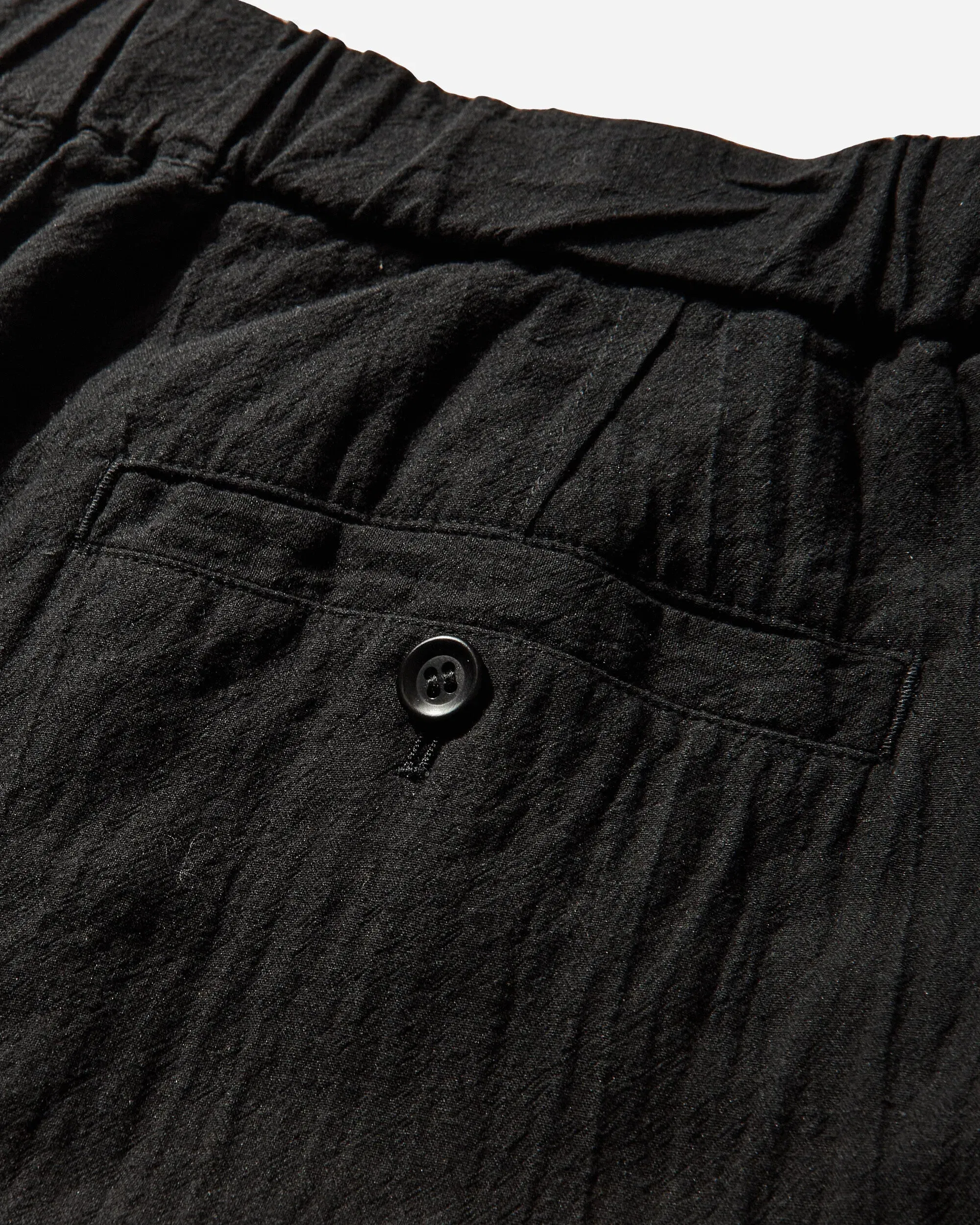 Undercover Men's Linen-Ramie Blend Cotton Easy Pants Black