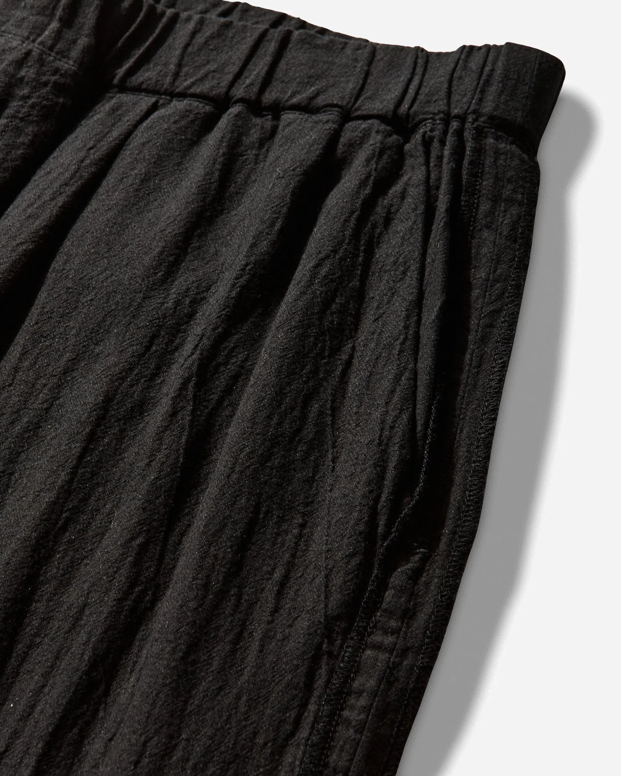 Undercover Men's Linen-Ramie Blend Cotton Easy Pants Black
