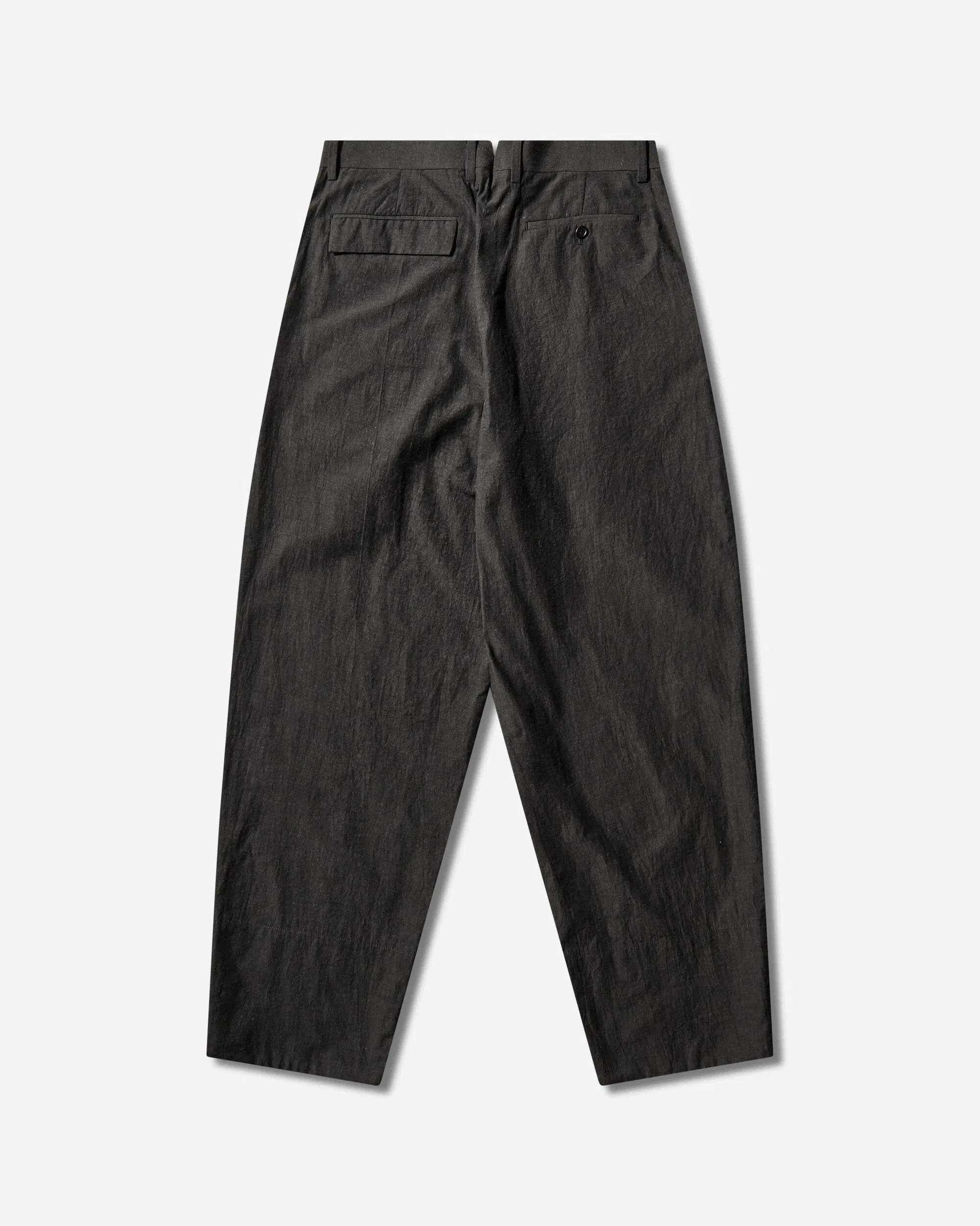 Undercover Men's Linen-Ramie Blend Cotton Pants Charcoal