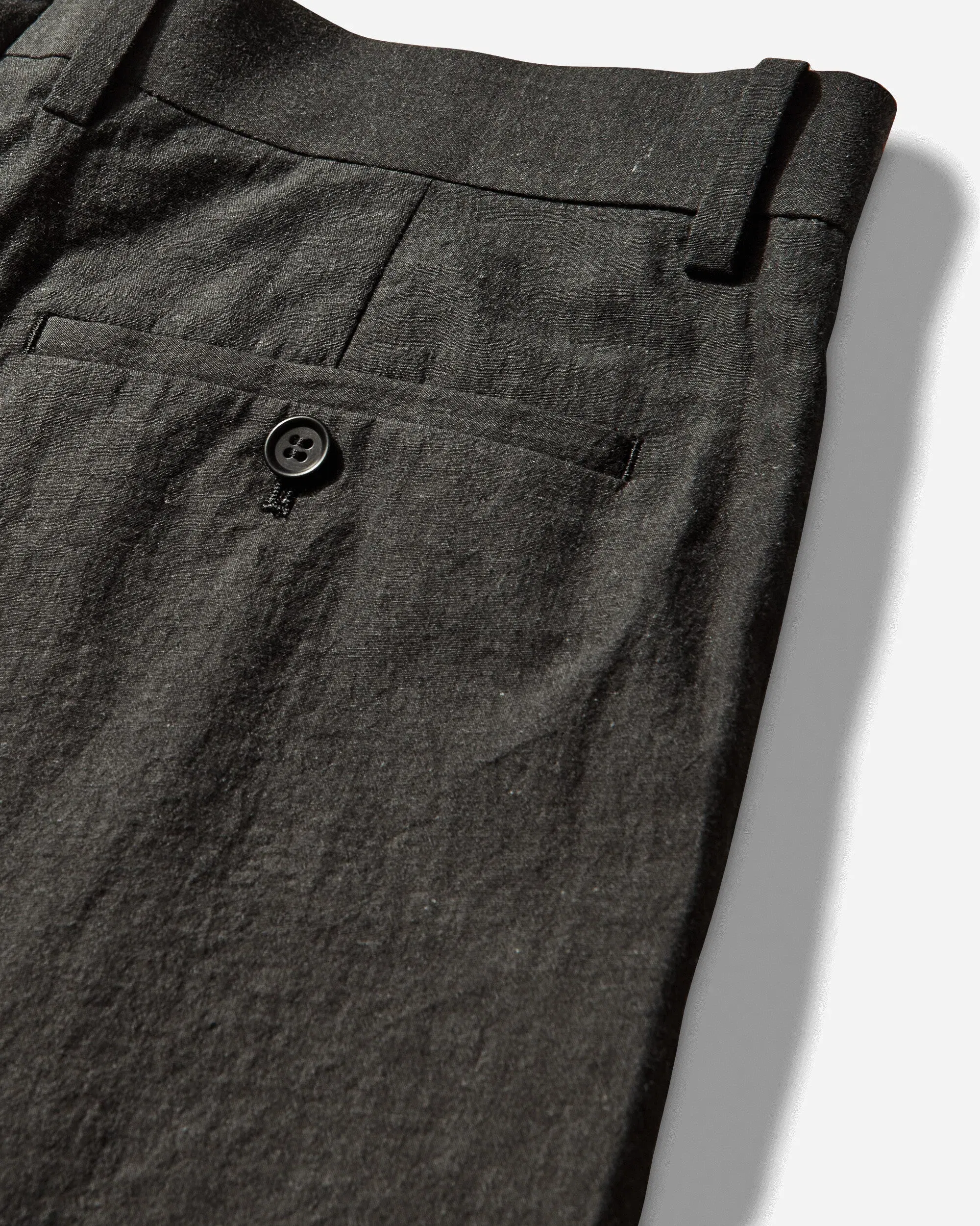 Undercover Men's Linen-Ramie Blend Cotton Pants Charcoal