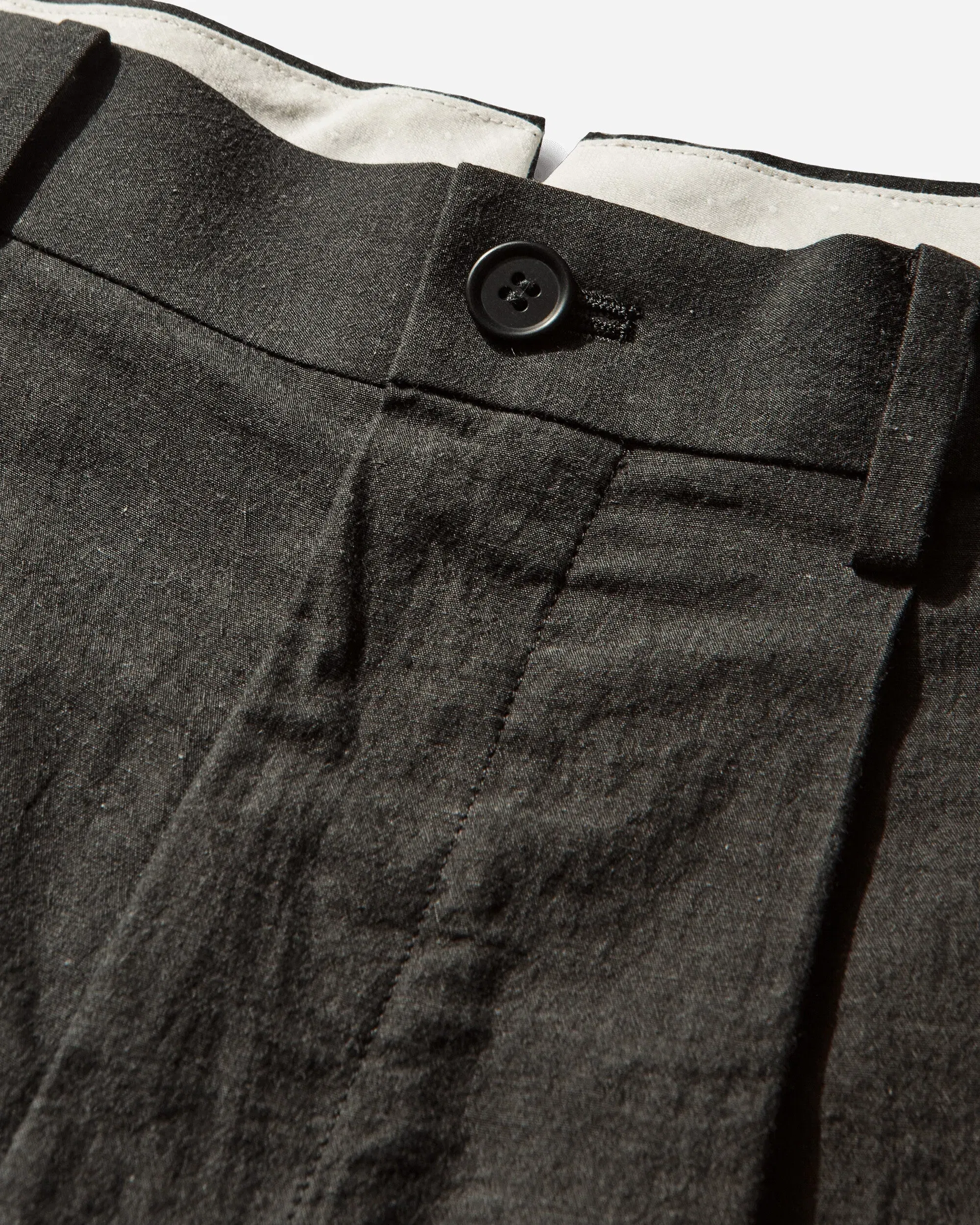 Undercover Men's Linen-Ramie Blend Cotton Pants Charcoal