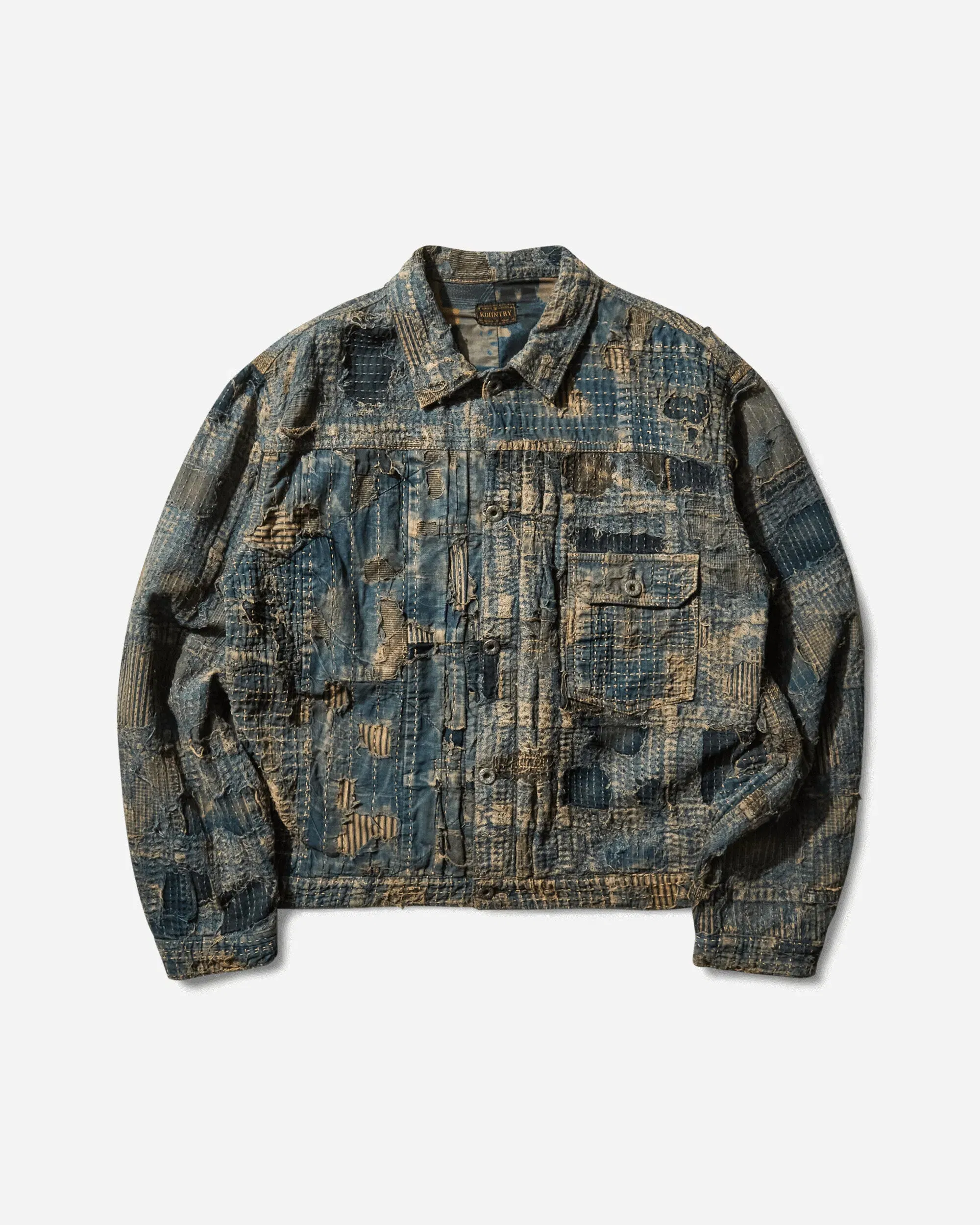 KAPITAL Men's BORO Spring 1st Jacket Indigo