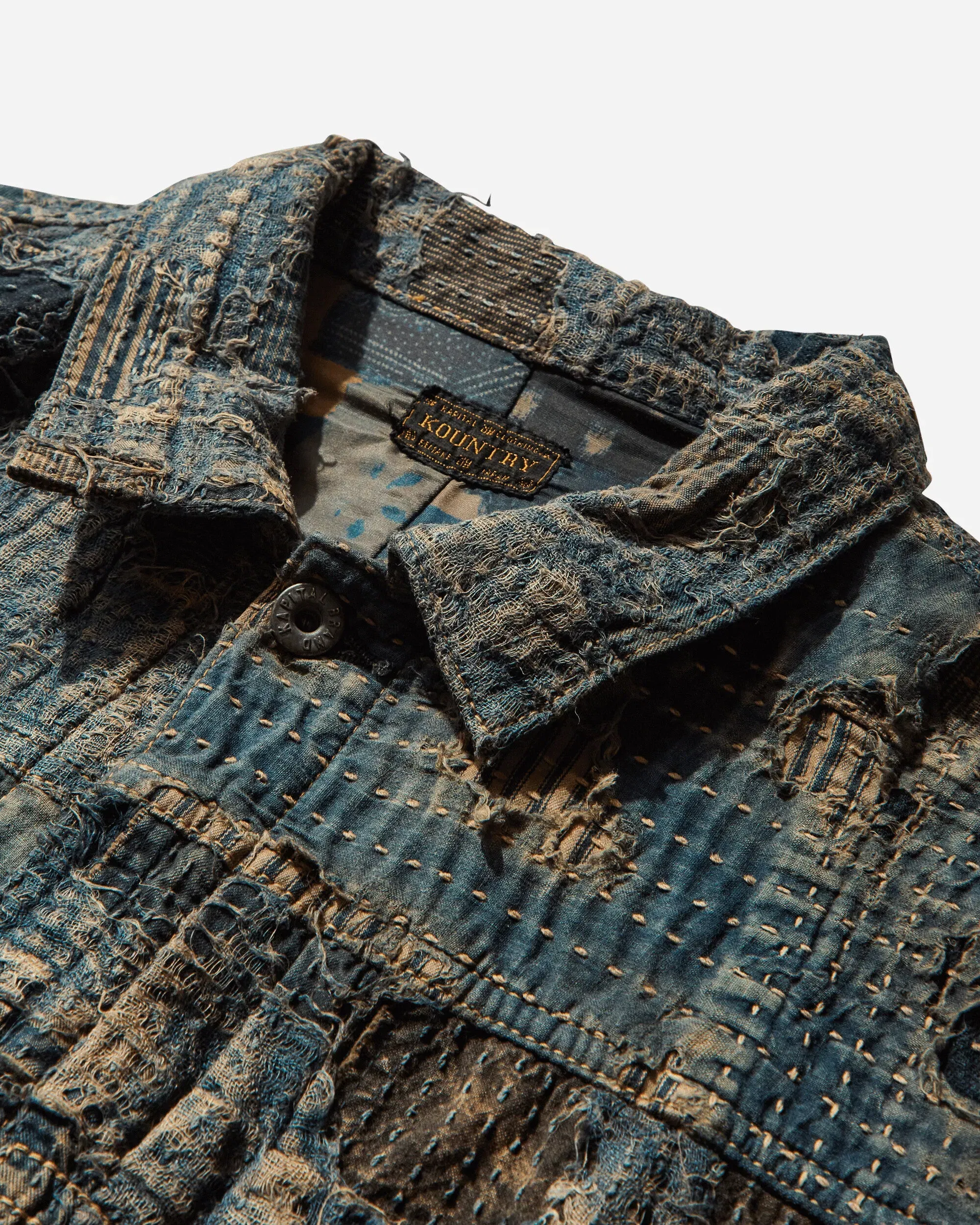 KAPITAL Men's BORO Spring 1st Jacket Indigo