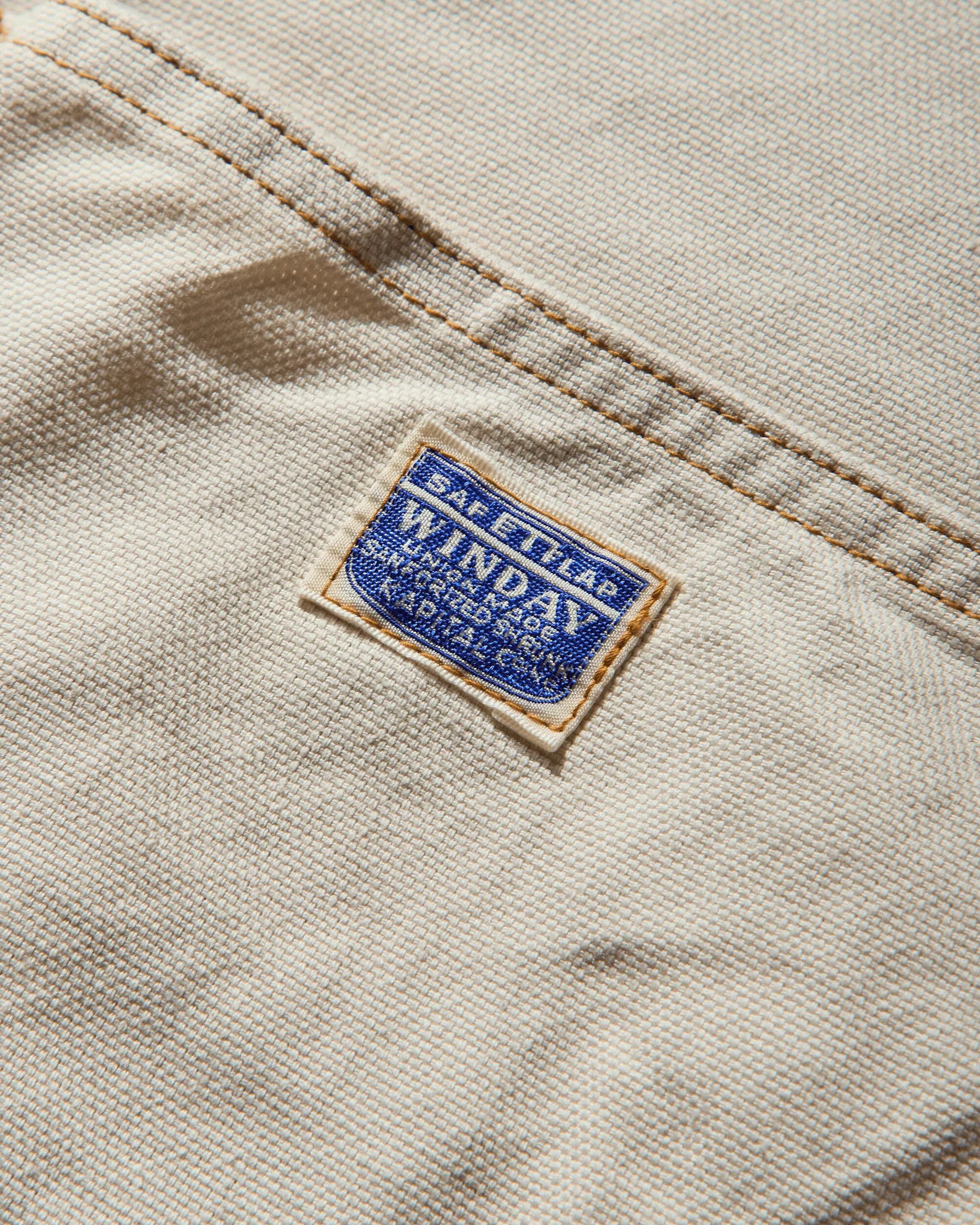 KAPITAL Men's Light Canvas Lumber Pants Ecru