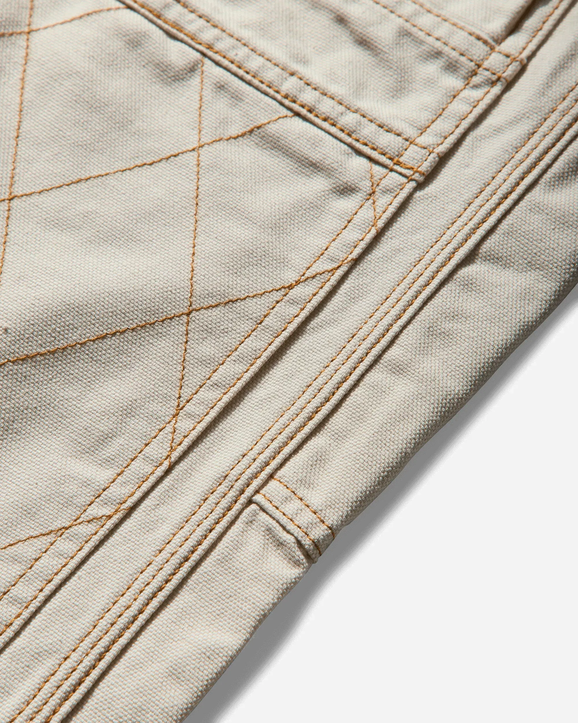 KAPITAL Men's Light Canvas Lumber Pants Ecru