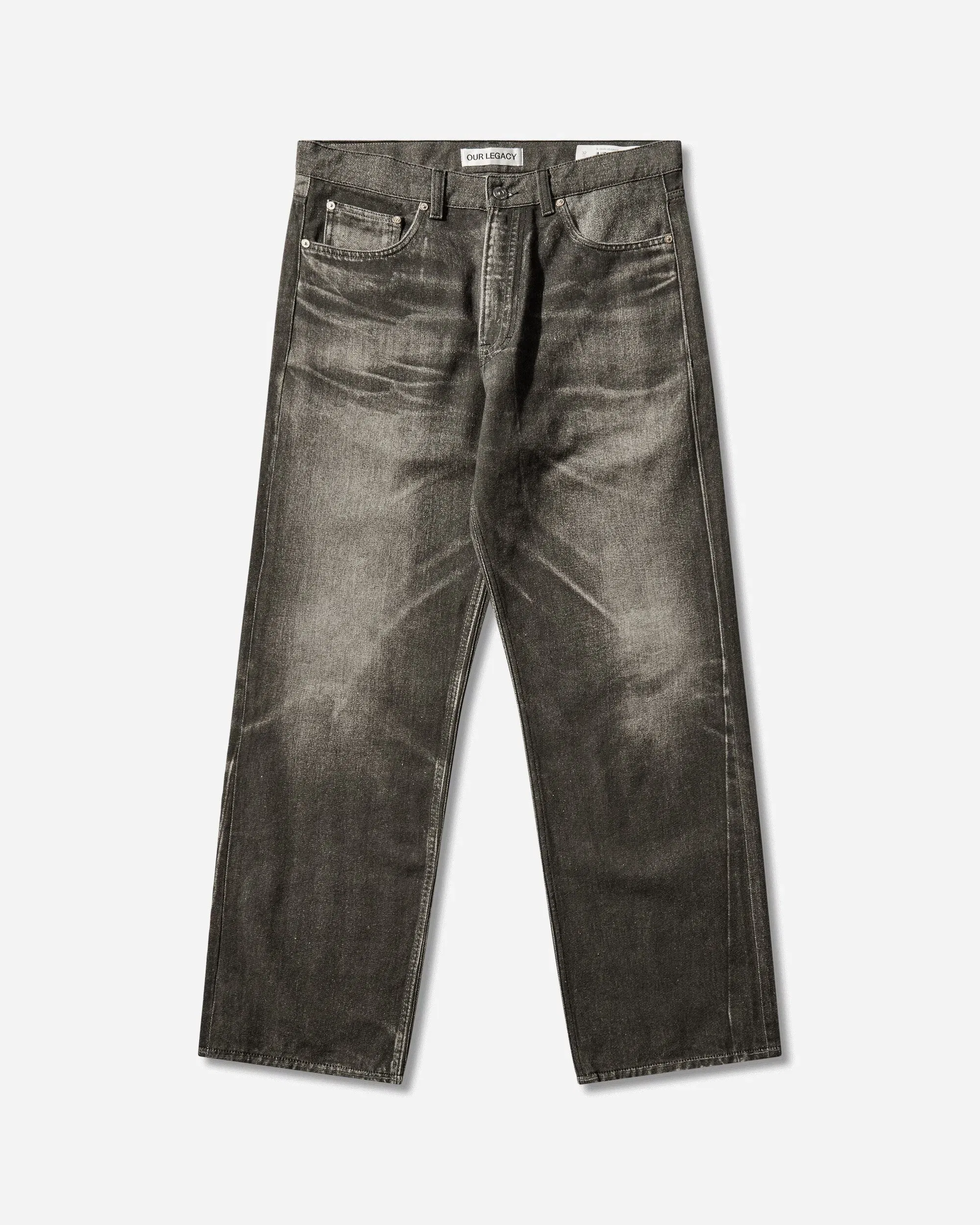 OUR LEGACY Men's Third Cut Jeans Digital Black Aurora Print
