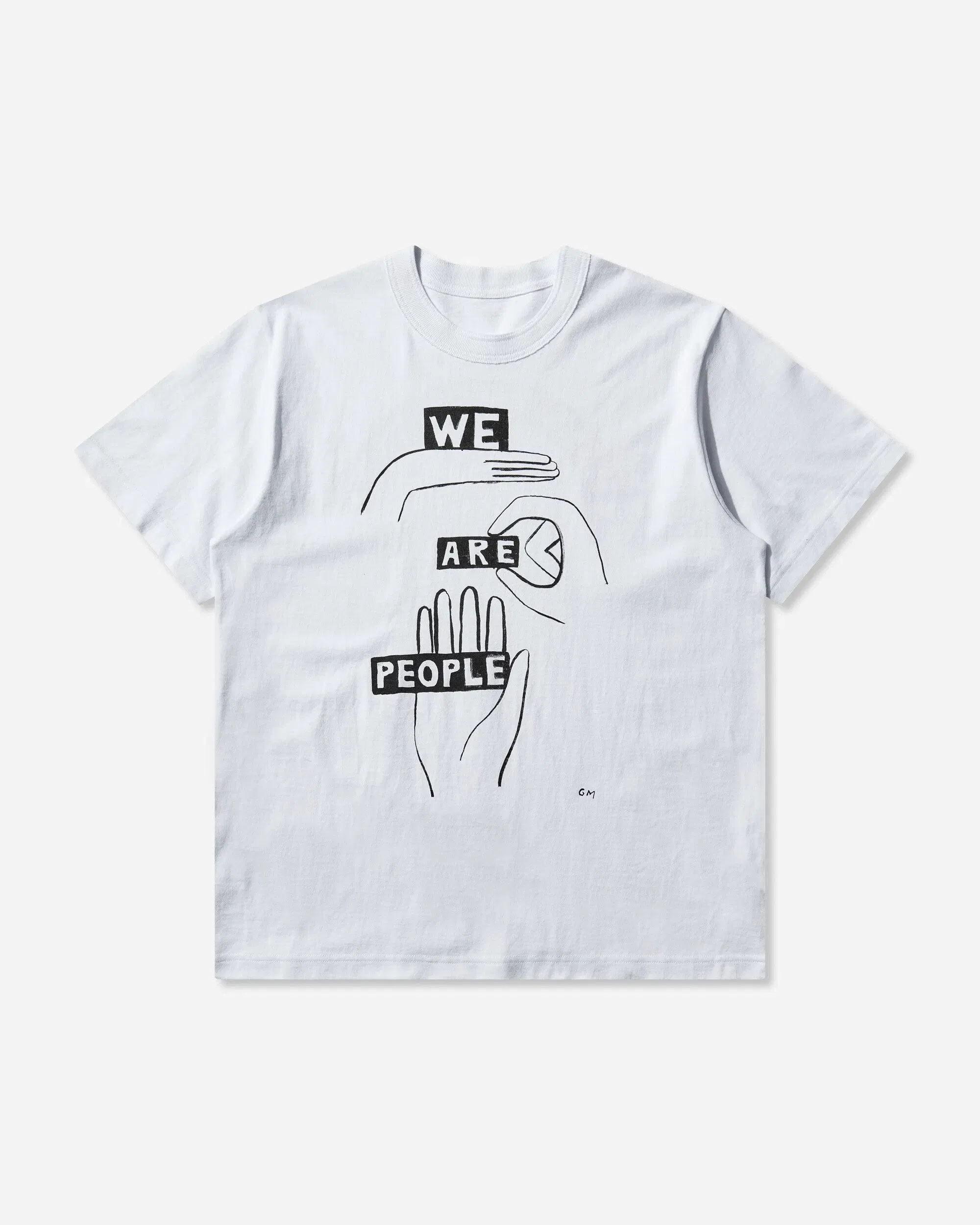 Sacai Men's geoff sacai Print T-Shirt White