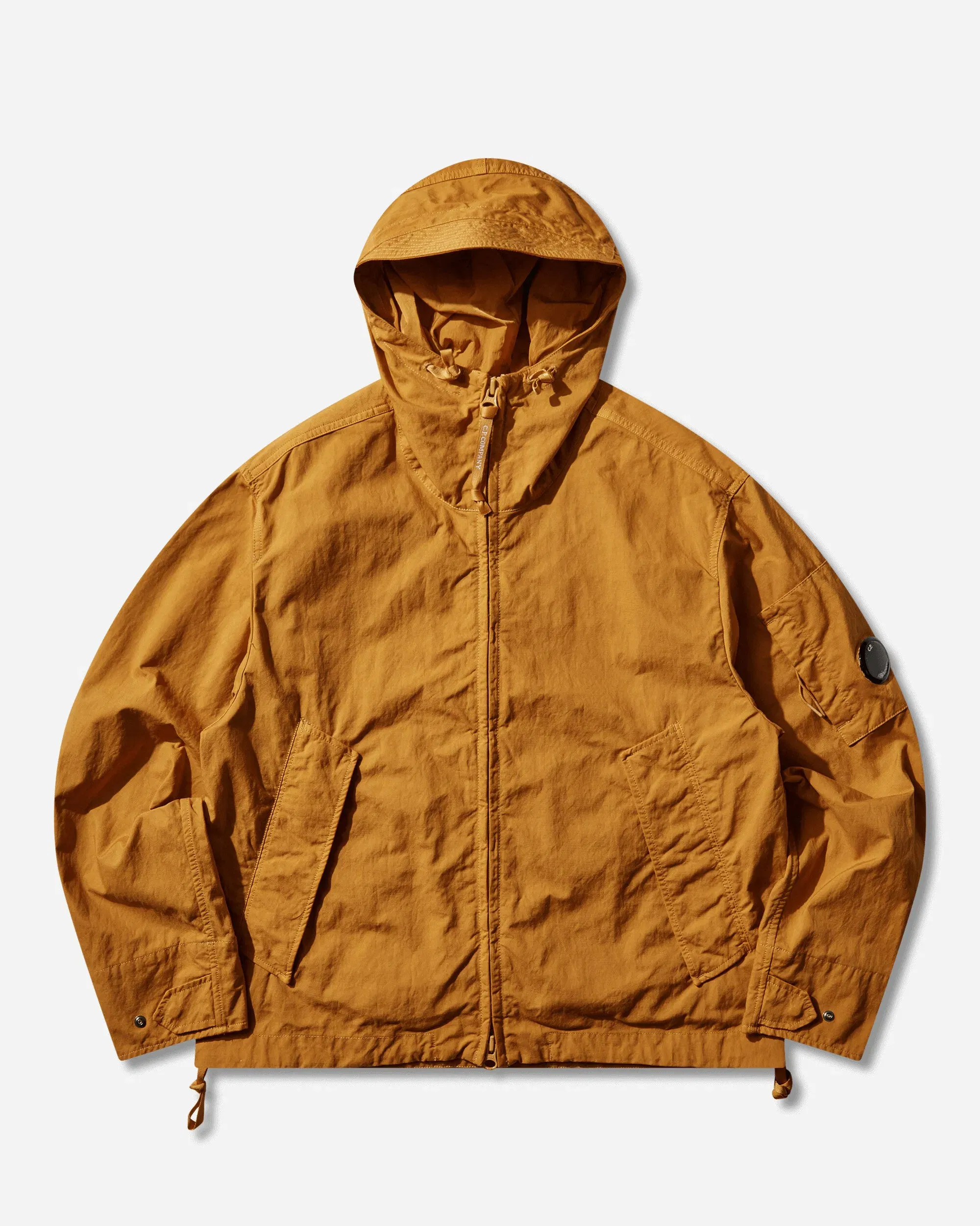 C.P. Company Men's Hooded Twill Jacket Black