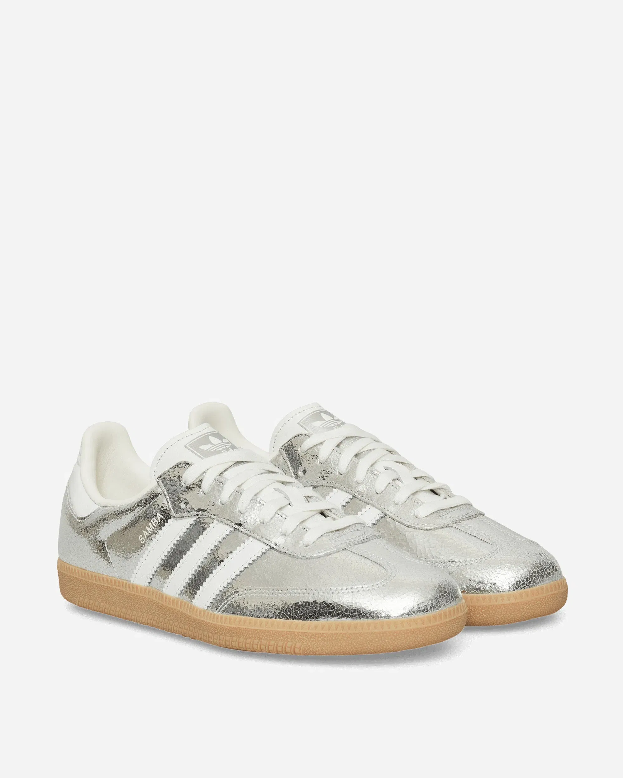 adidas Women's Samba OG Sneakers Silver Metallic / Cloud White