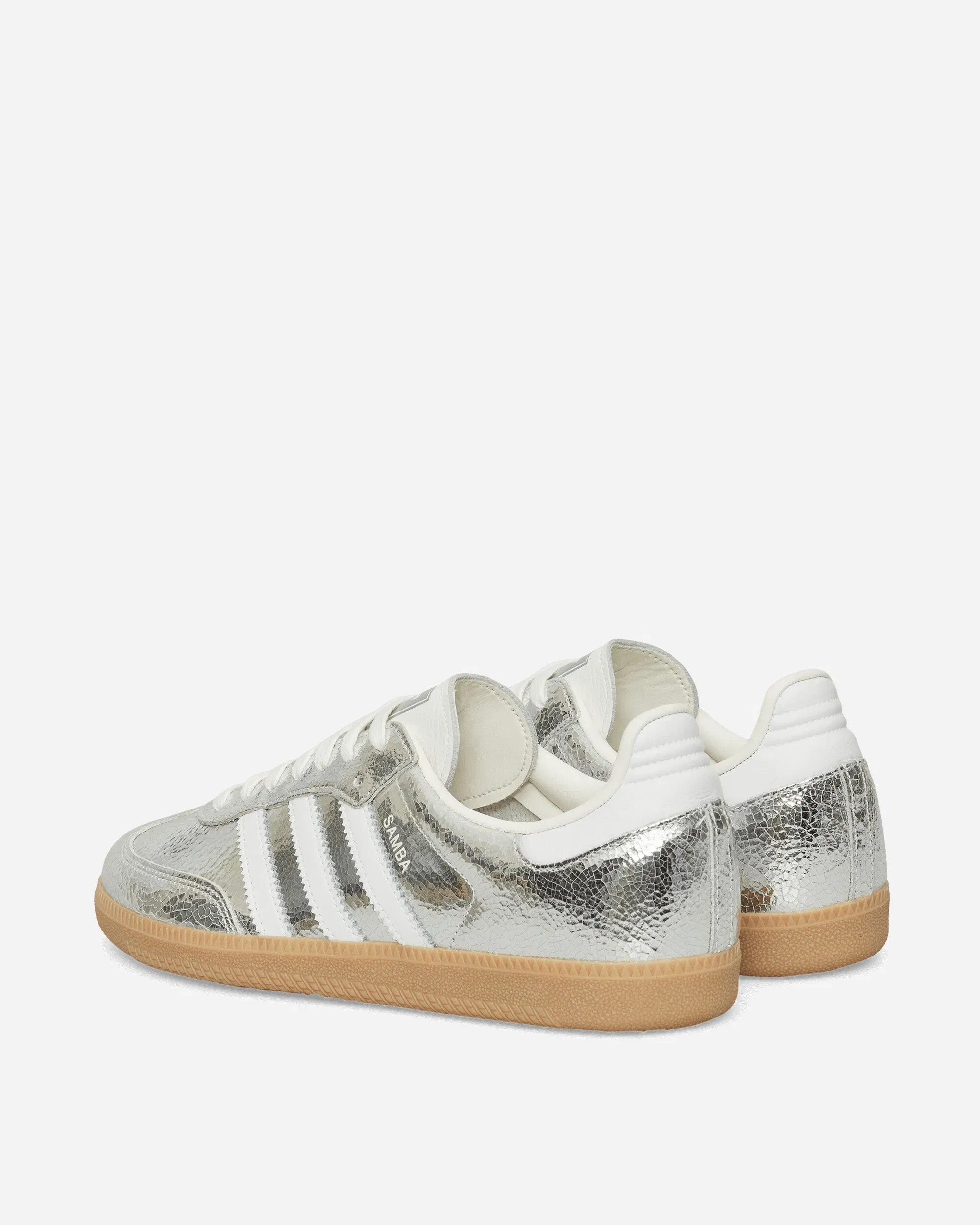 adidas Women's Samba OG Sneakers Silver Metallic / Cloud White