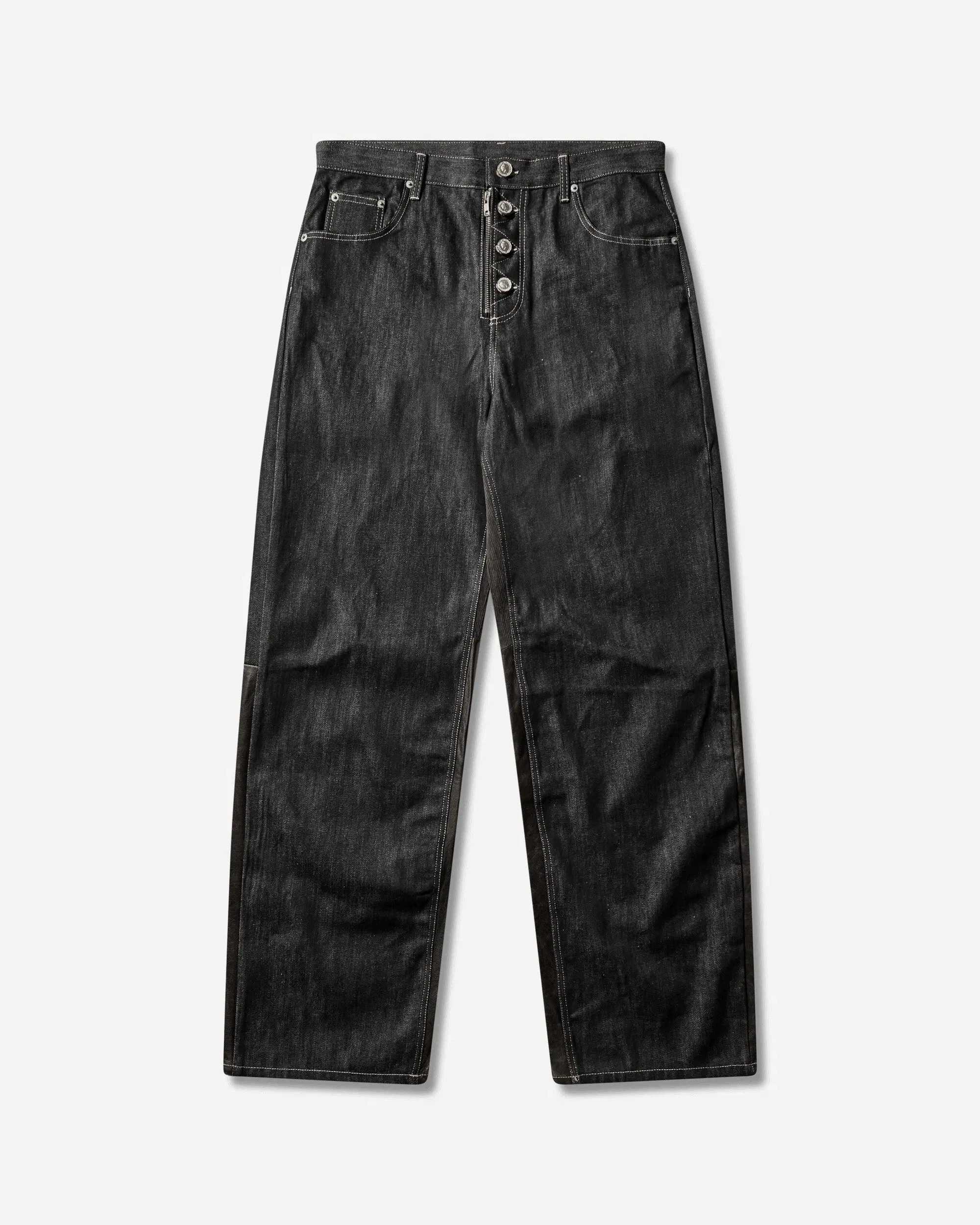 Protocol Index Men's Paneled Hybrid Denim Pants Indigo / Leather