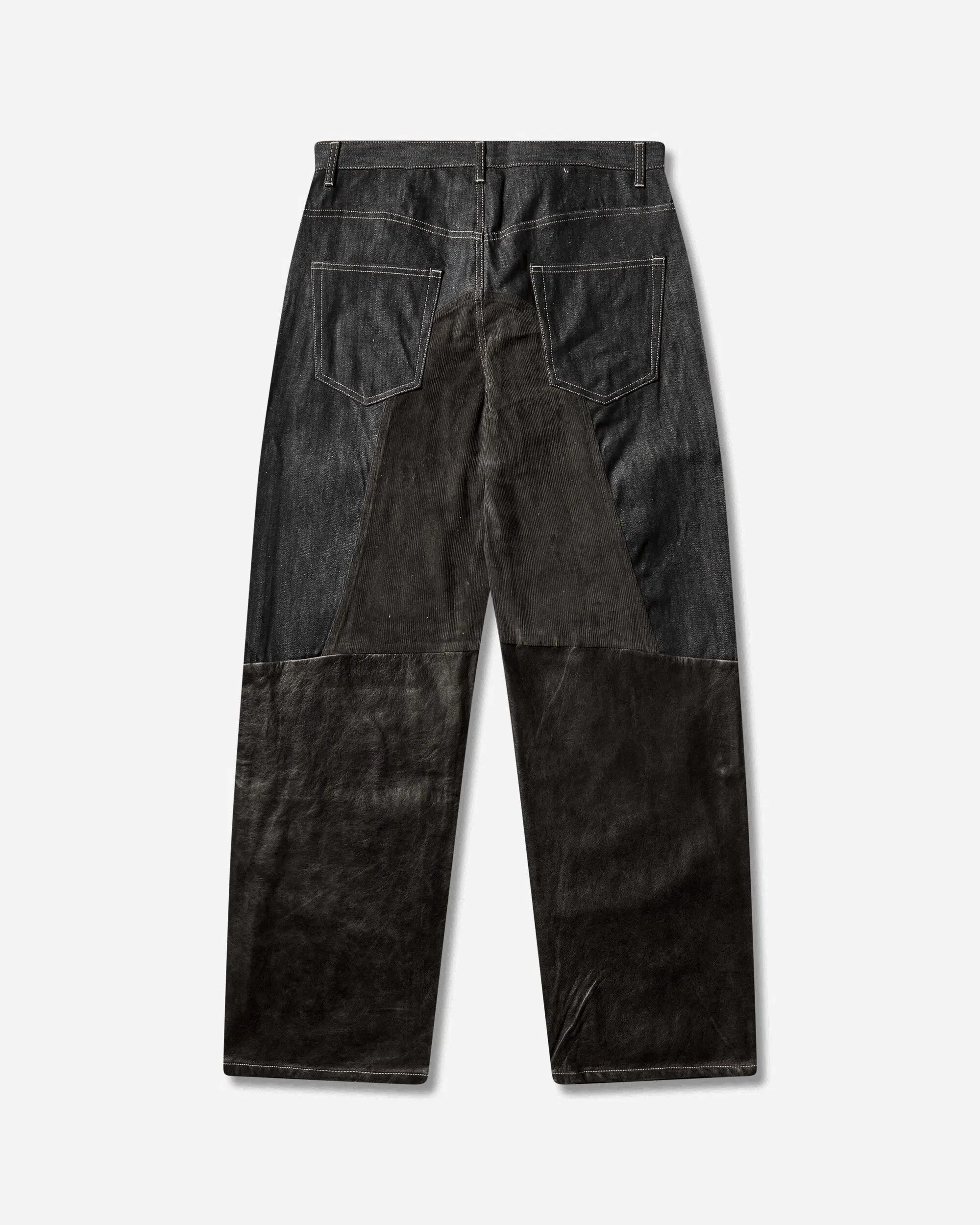Protocol Index Men's Paneled Hybrid Denim Pants Indigo / Leather