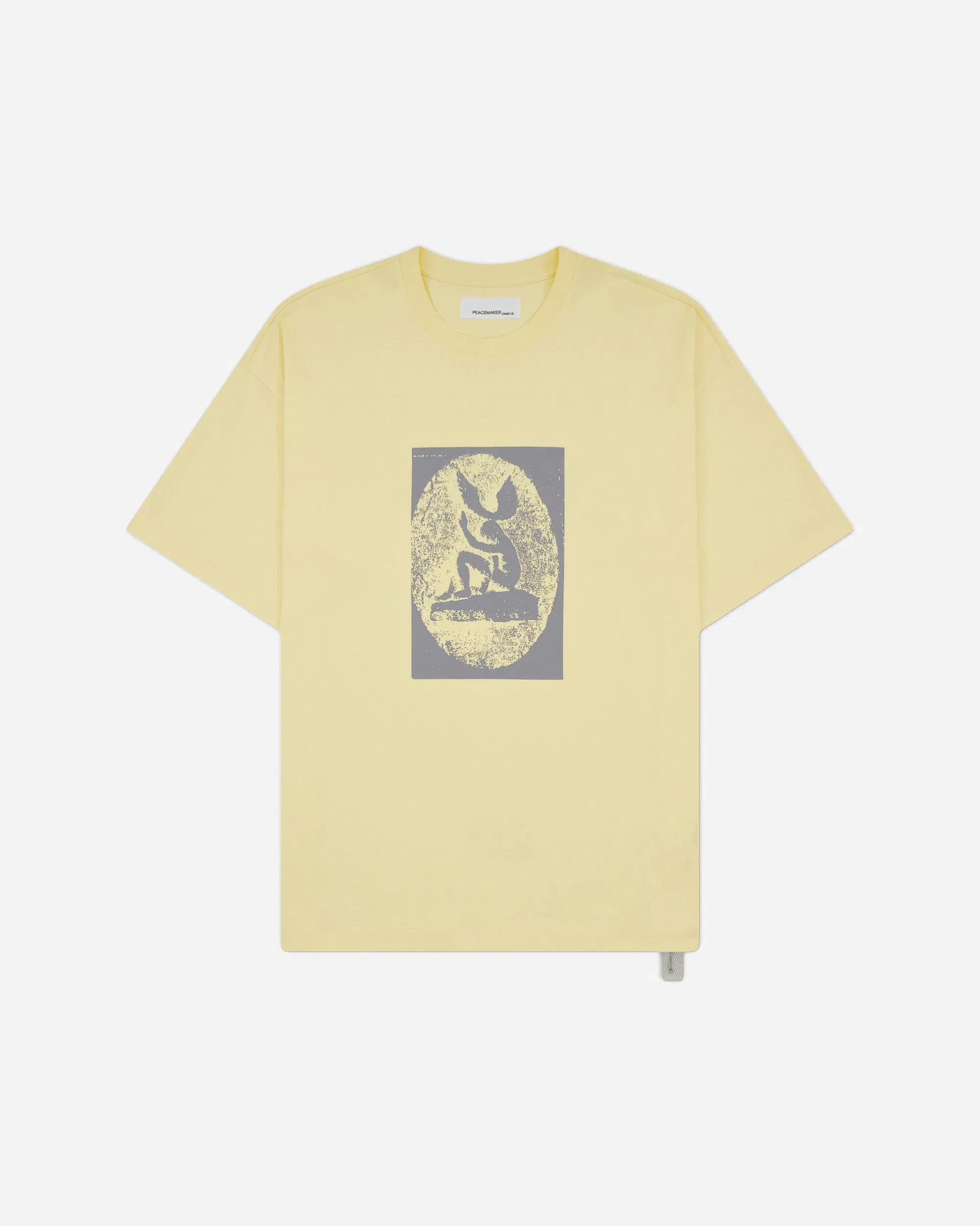 OAMC Peacemaker Men's Dynamo Print Loose Fit T-Shirt Light Yellow