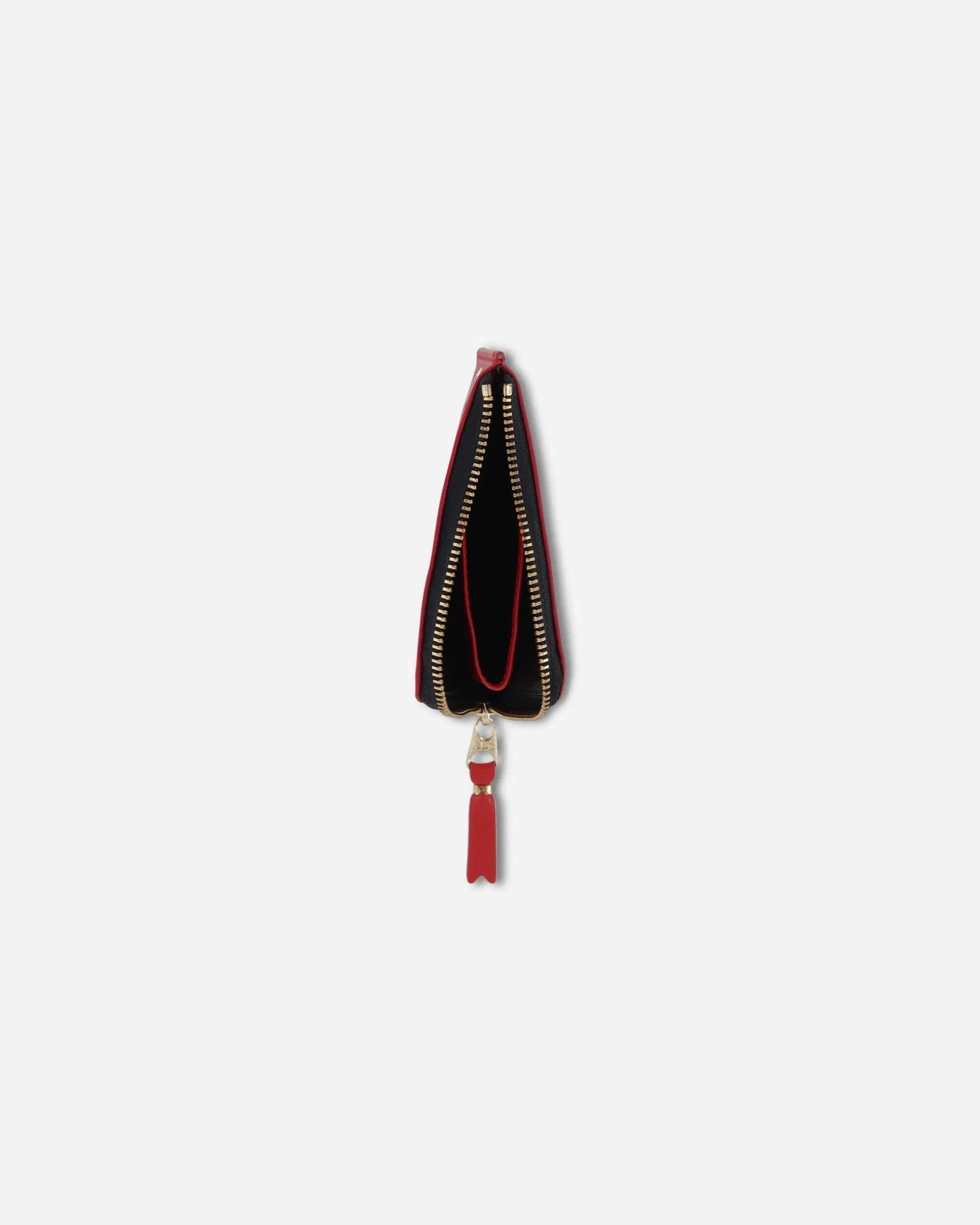 Comme Des Garçons Wallet Huge Logo Zip Around Wallet Red
