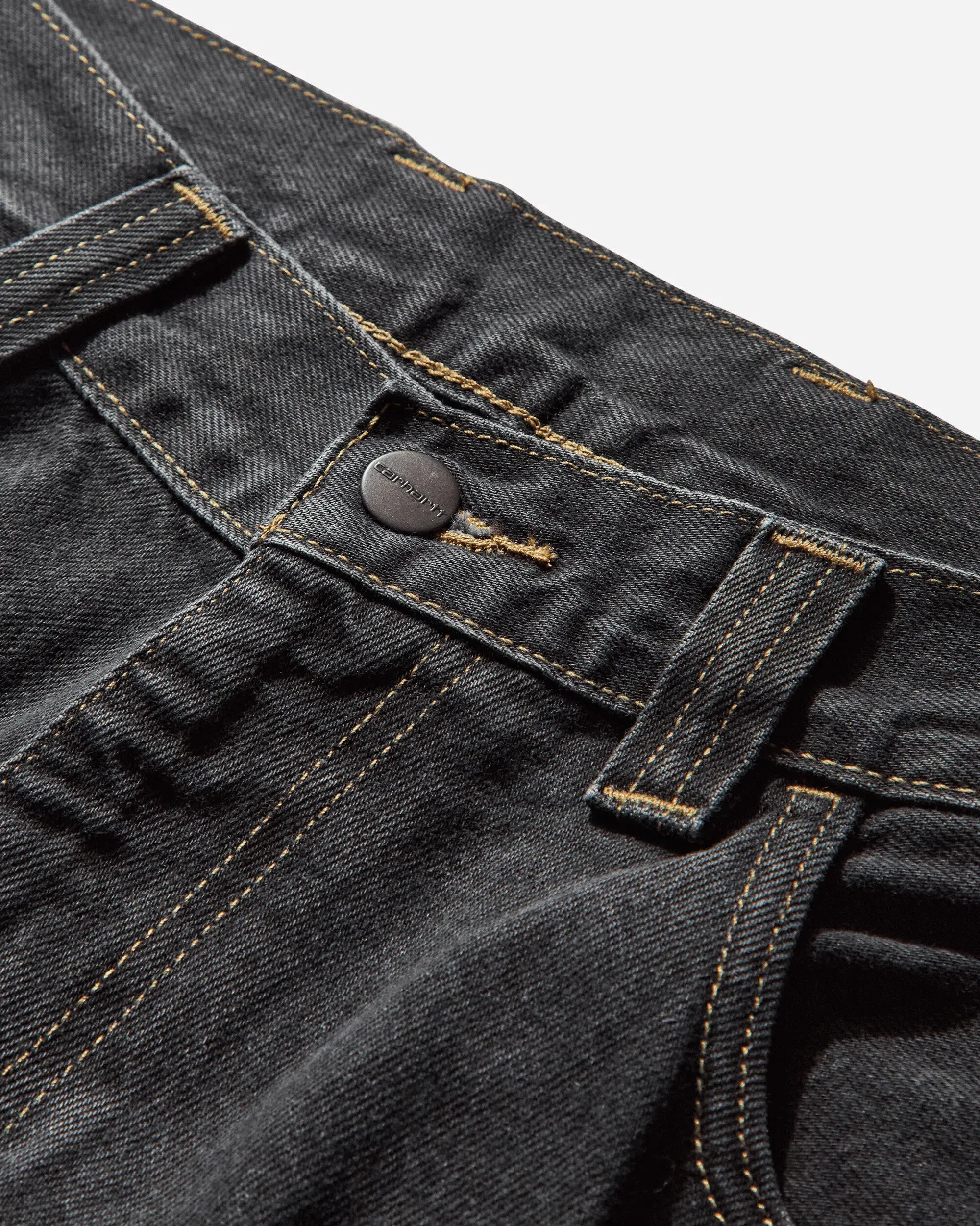 Carhartt WIP Men's Brandon Pants Black (Stone Washed)