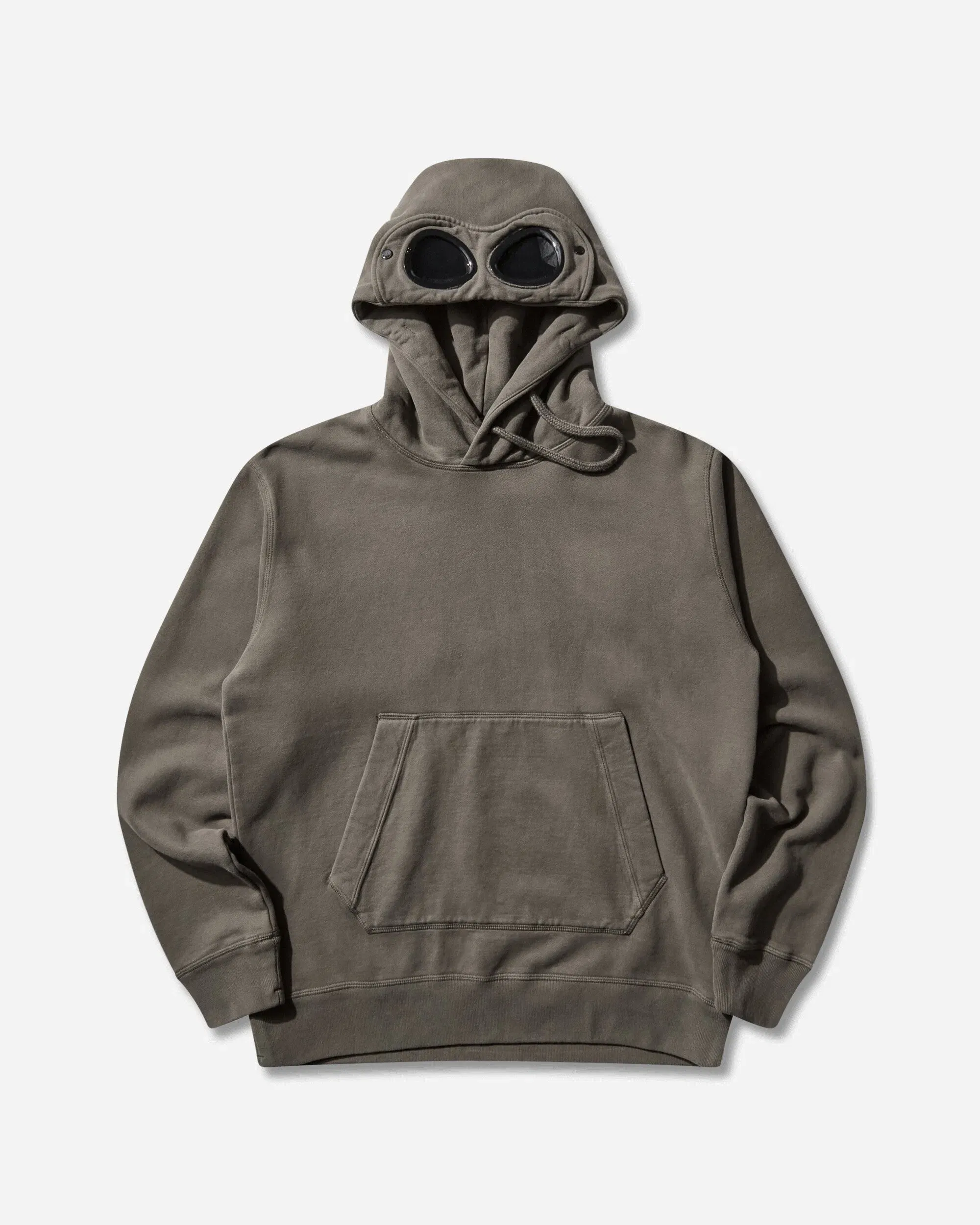 C.P. Company Slam Jam Diagonal Fleece Brushed Goggle Hoodie Black