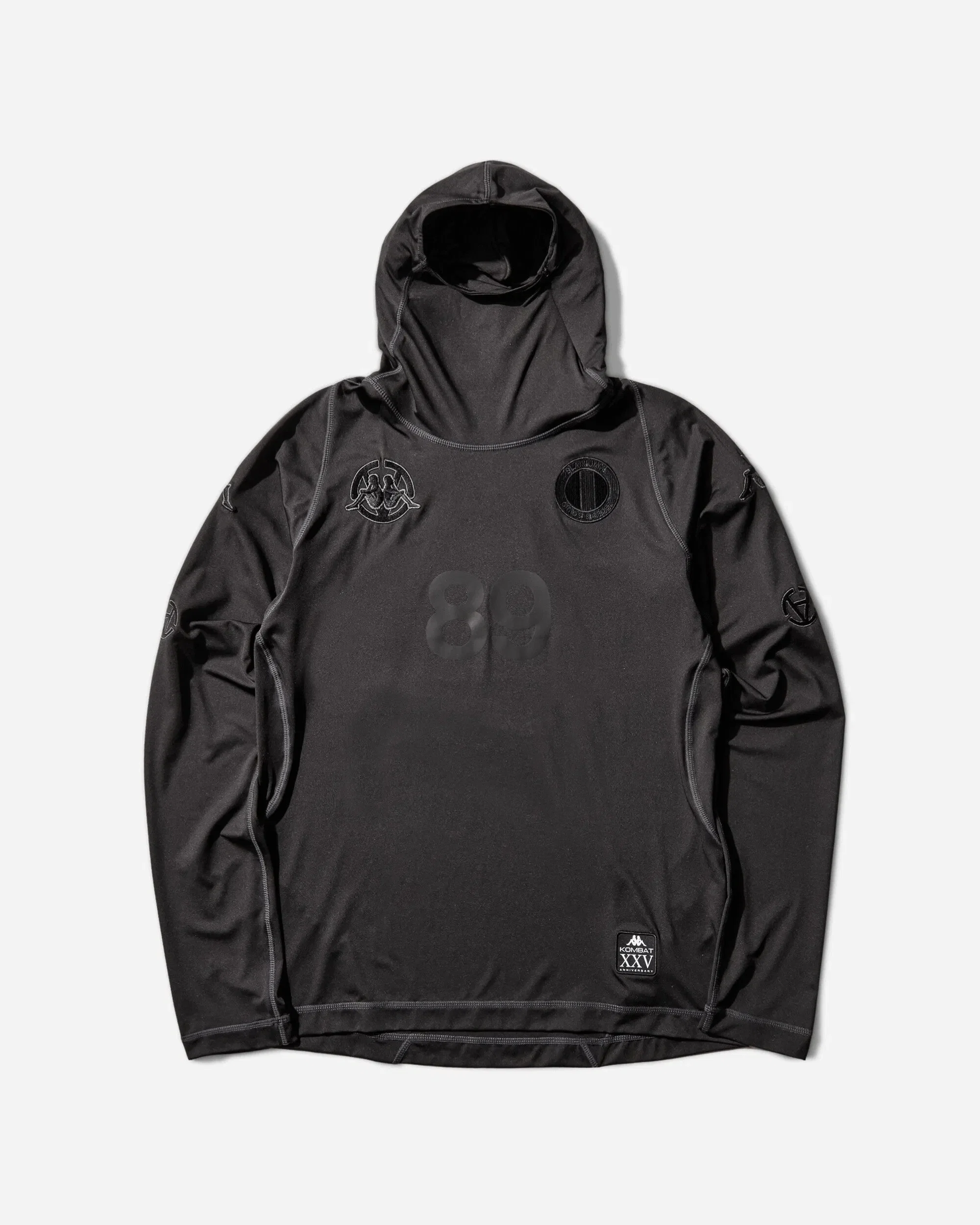 Kappa Kombat XXV Slam Jam Performance LS Active Jersey Black Smoke / Grey Charcoal