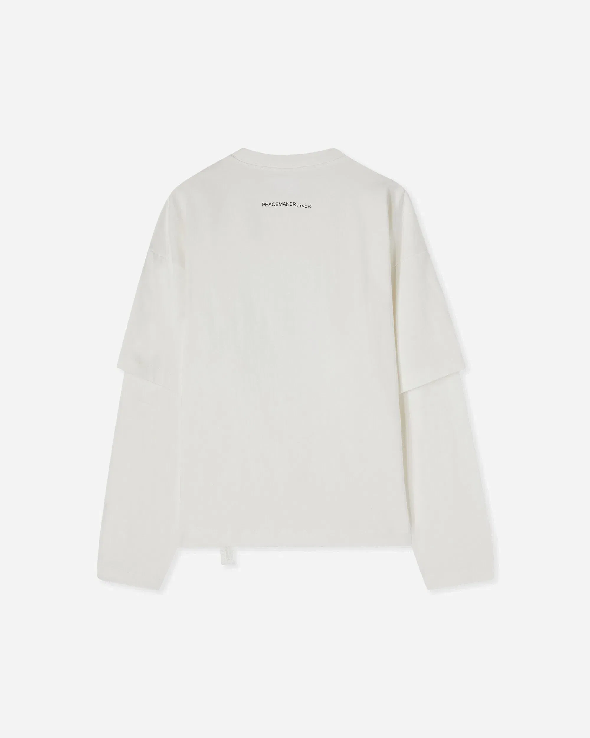 OAMC Peacemaker Men's Lighter Double Layer Boxy T-Shirt Snow White