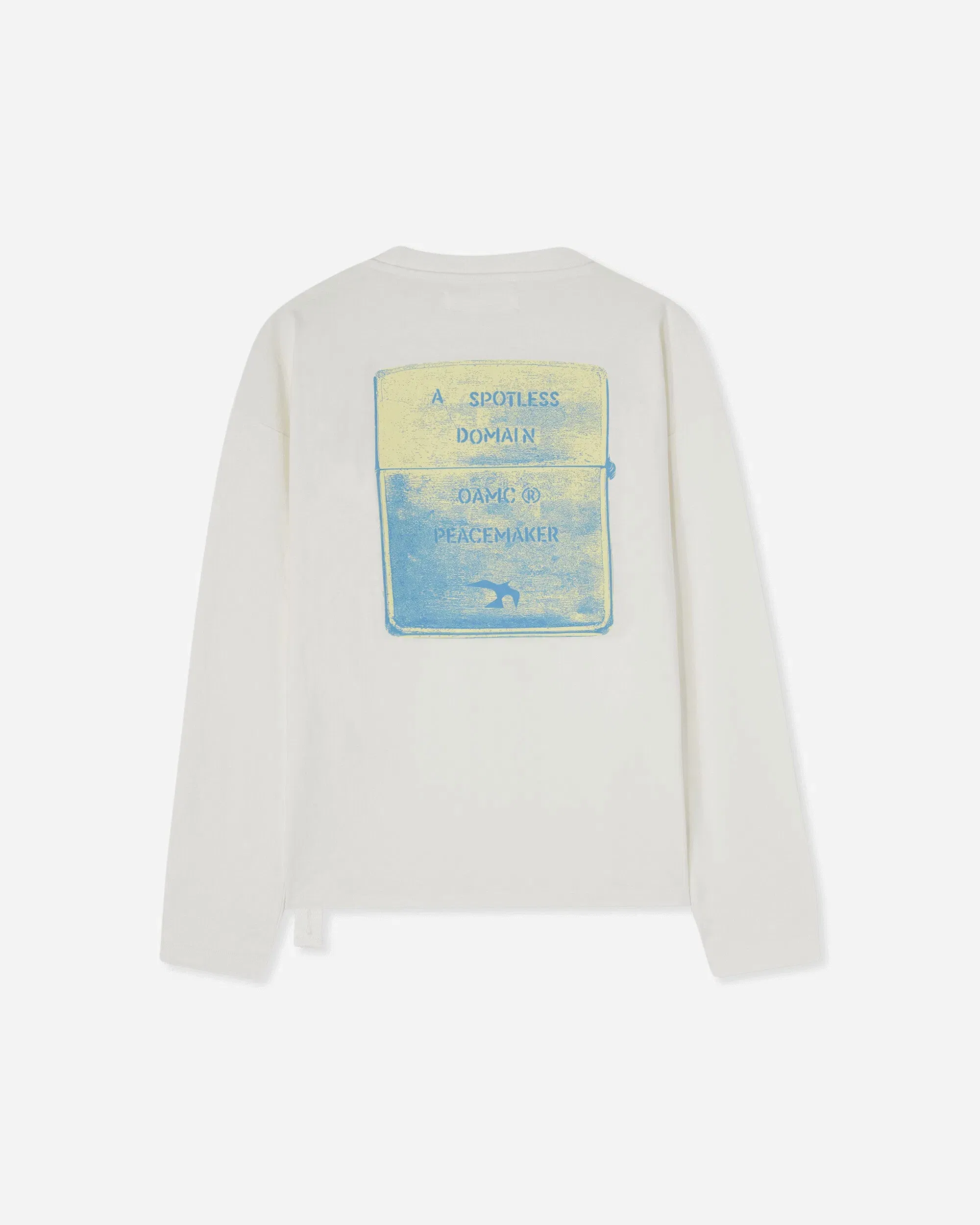 OAMC Peacemaker Men's Lighter Longsleeve Pocket T-Shirt Snow White